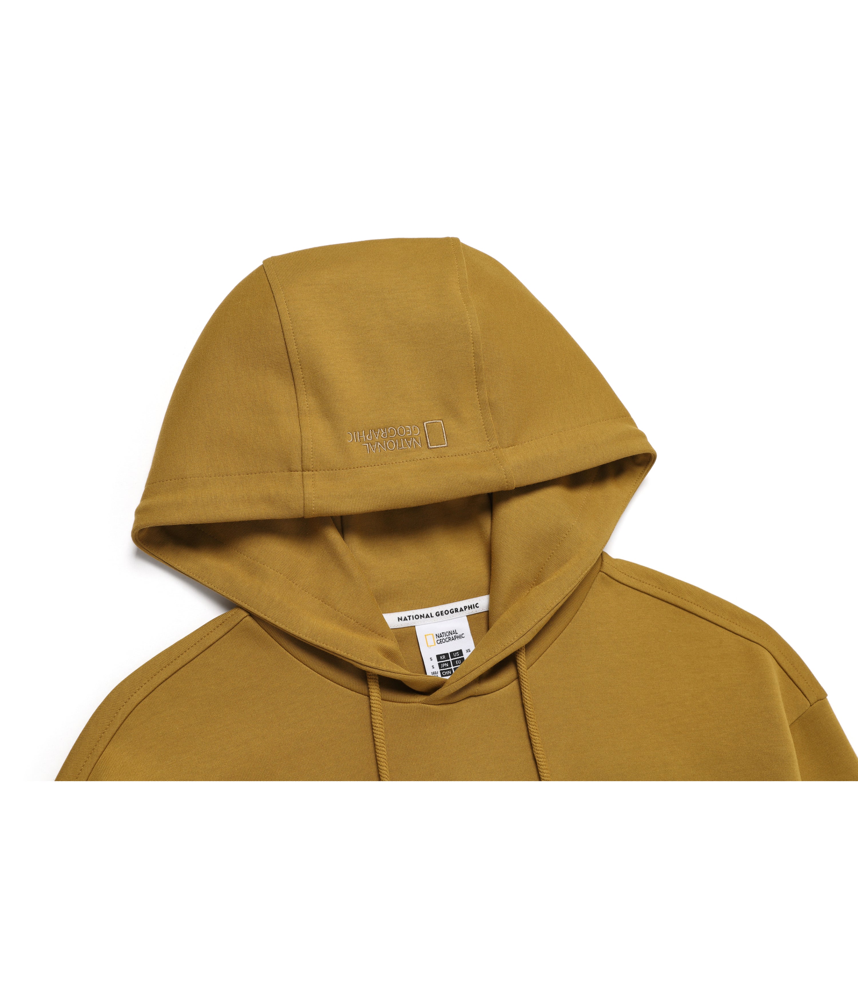 [NRN] Unisex Woven Matched Out-Pocket Hoodie<br>MUSTARD