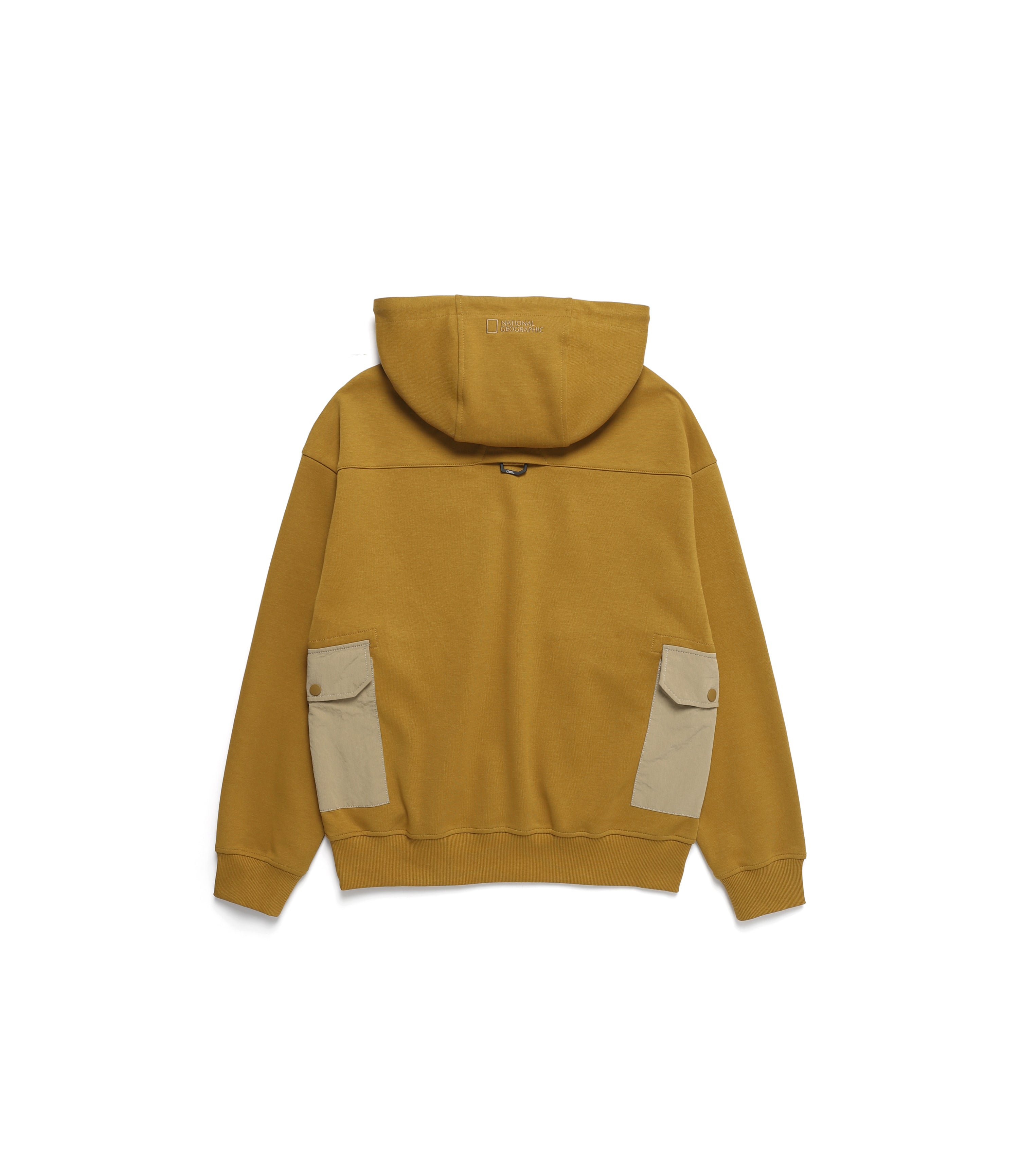 [NRN] Unisex Woven Matched Out-Pocket Hoodie<br>MUSTARD