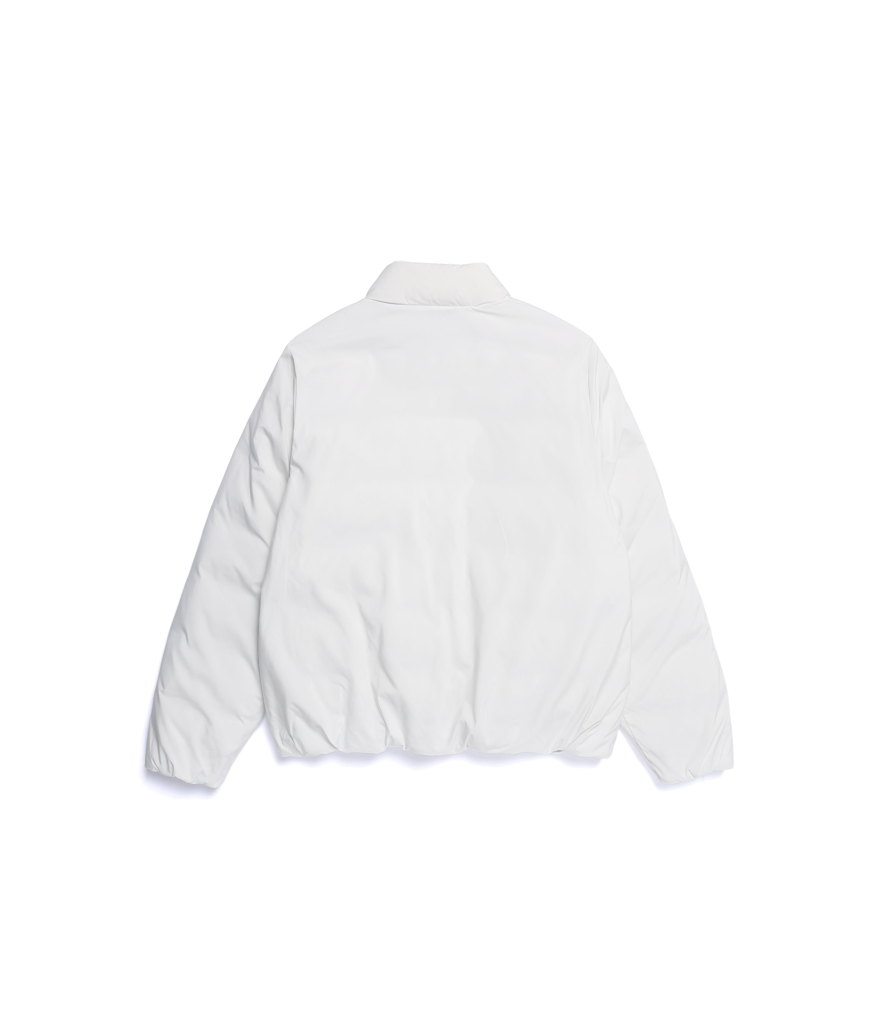 Women's PO'O-ULI Stand-Neck Non-Quilted Duck Down Jumper<br>O/WHITE