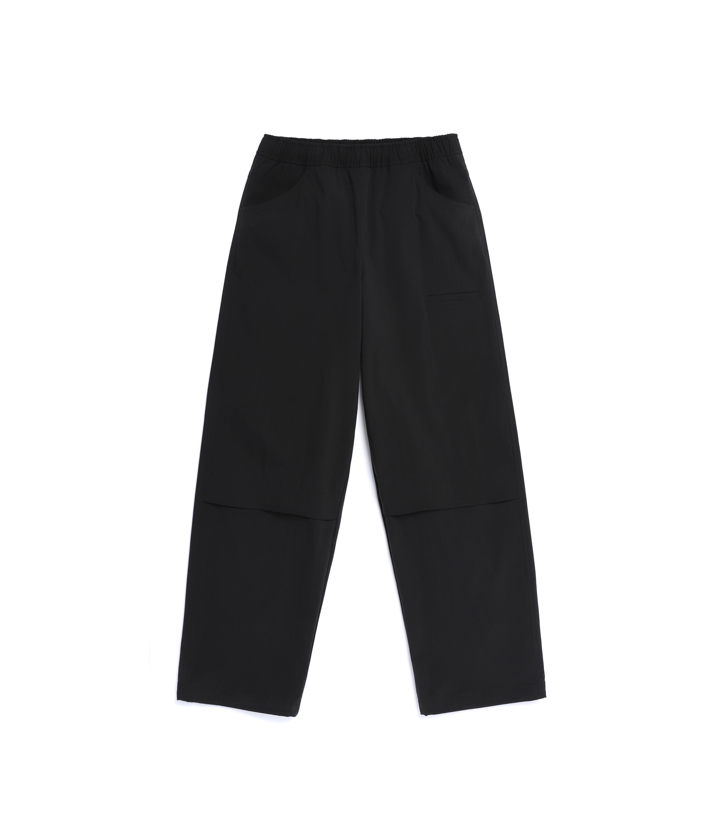 Unisex Semi-Loose Straight Pants<br>BLACK