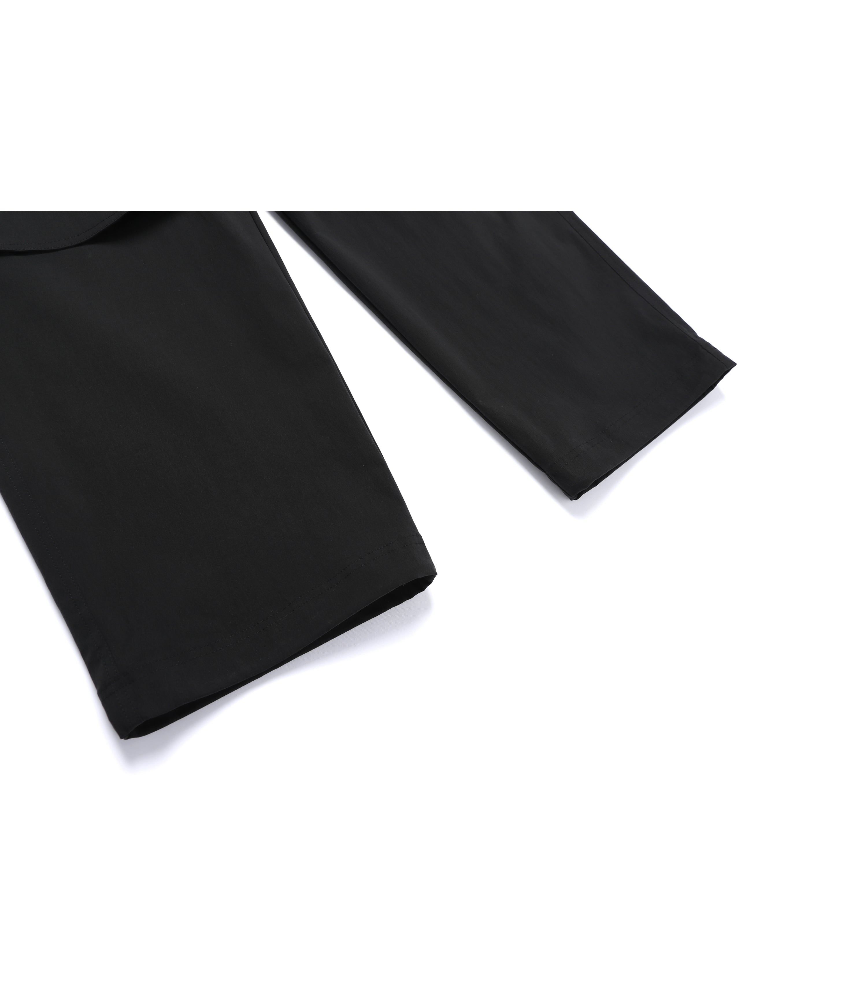 Unisex Semi-Loose Straight Pants<br>BLACK
