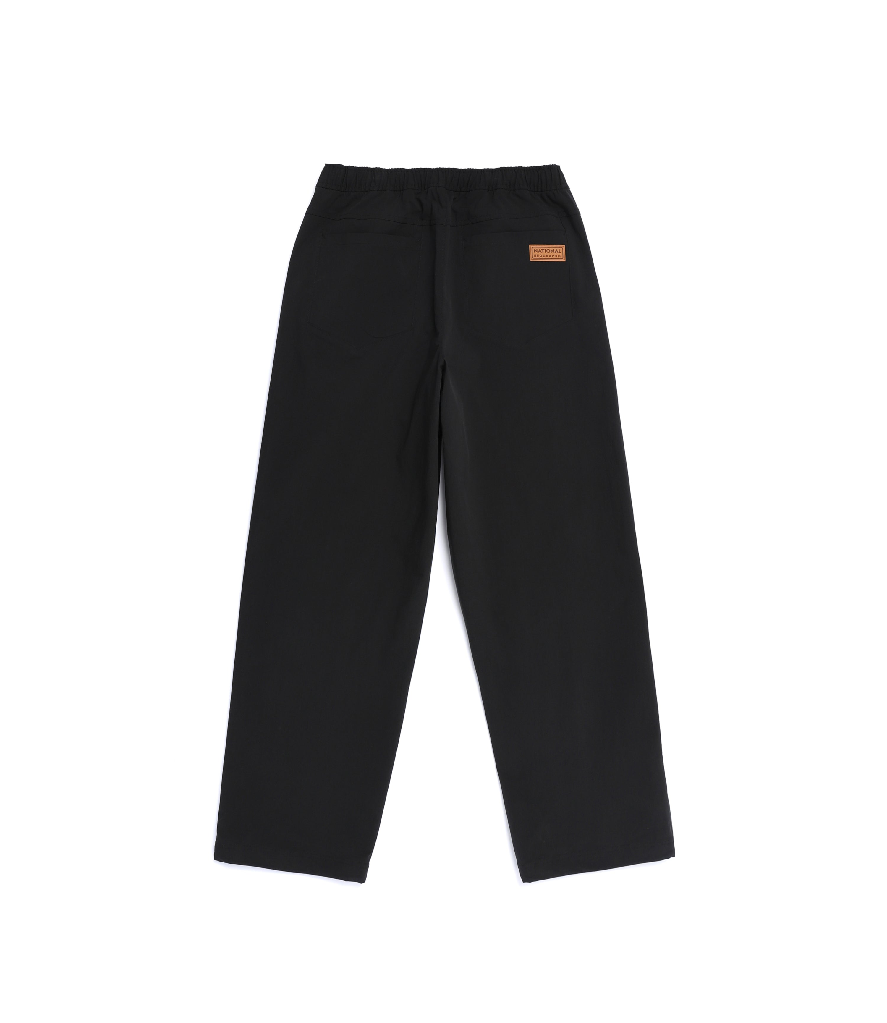 Unisex Semi-Loose Straight Pants<br>BLACK