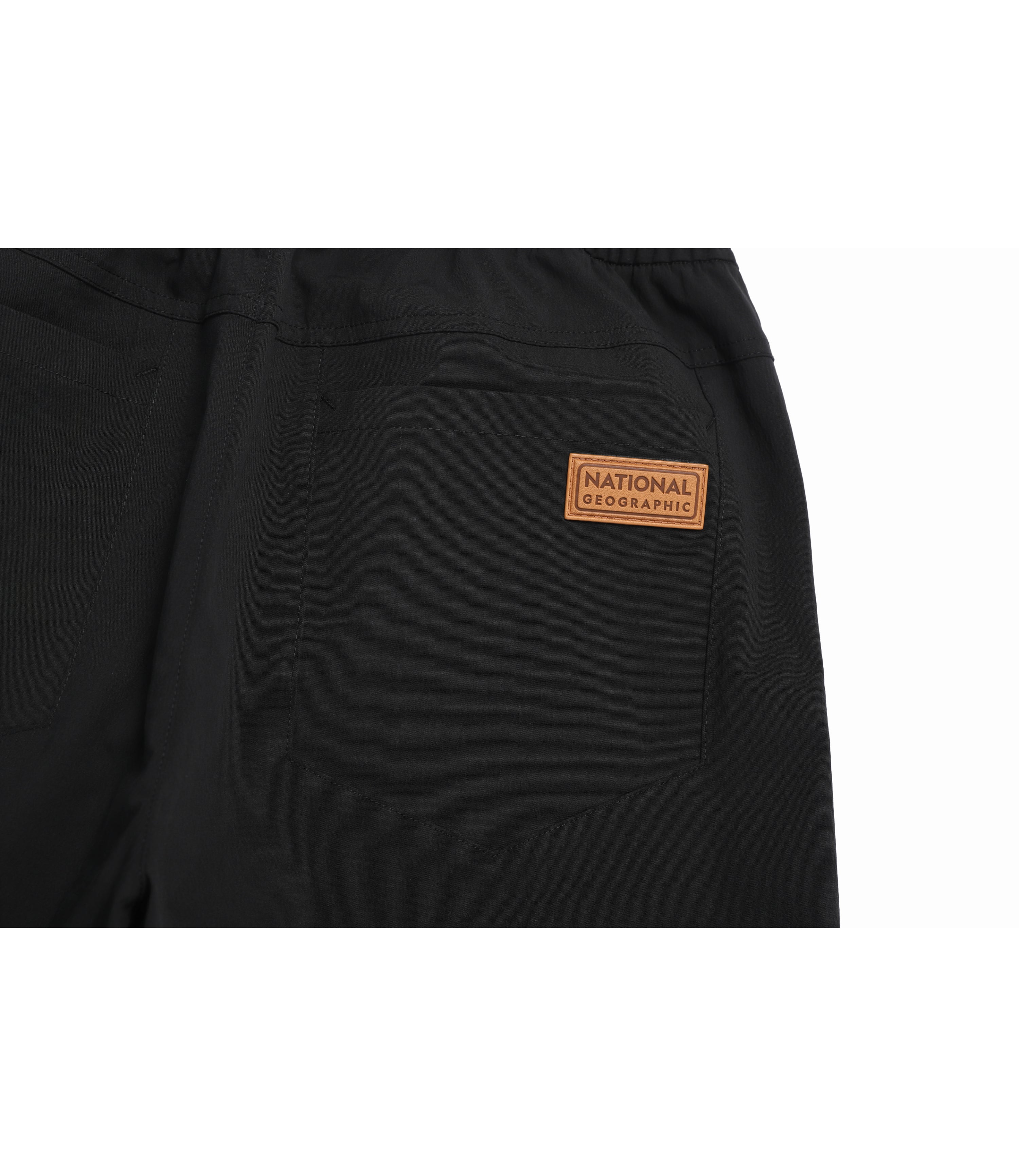 Unisex Semi-Loose Straight Pants<br>BLACK