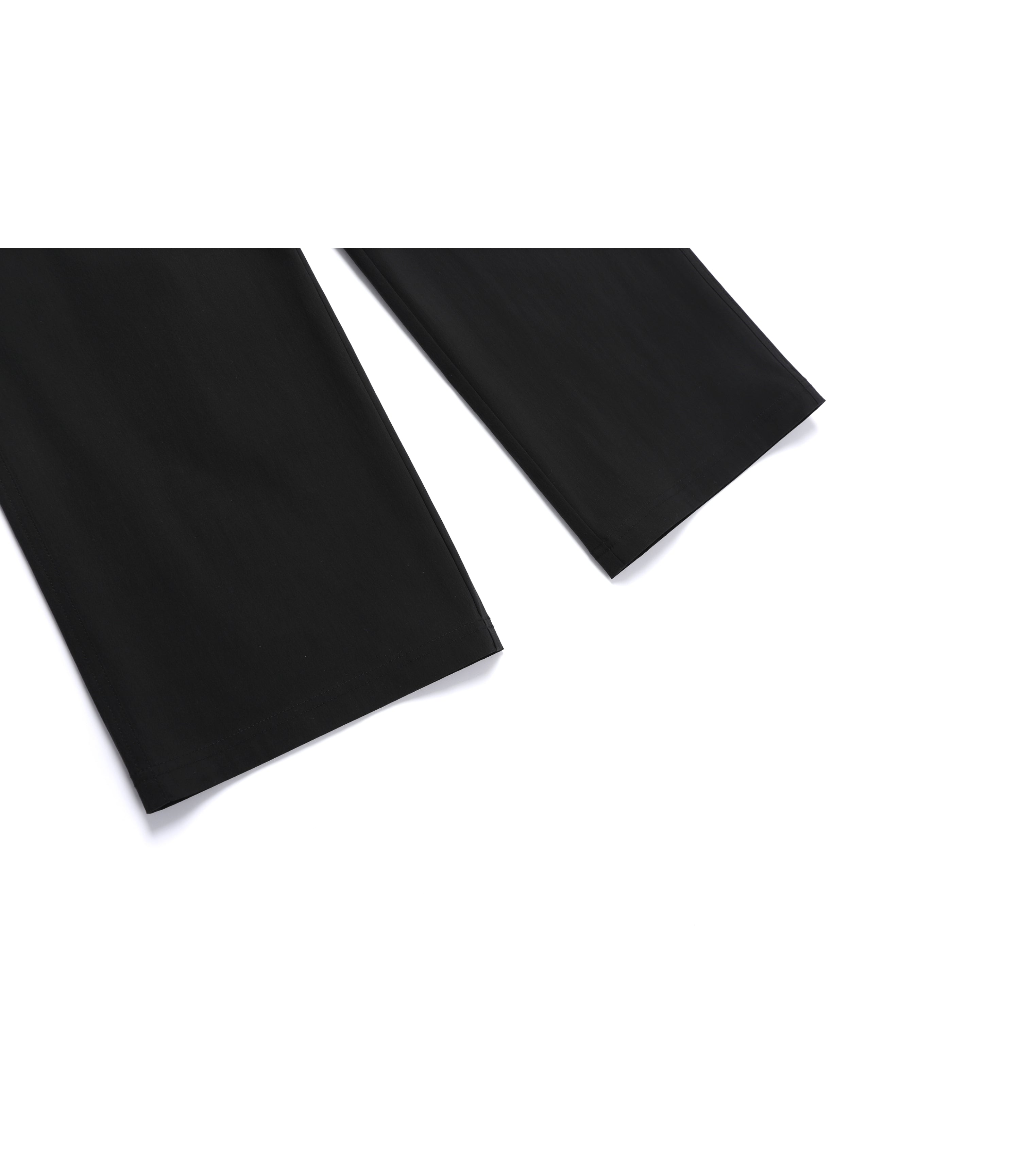 Women's Woven Semi-Loose Pants<br>BLACK