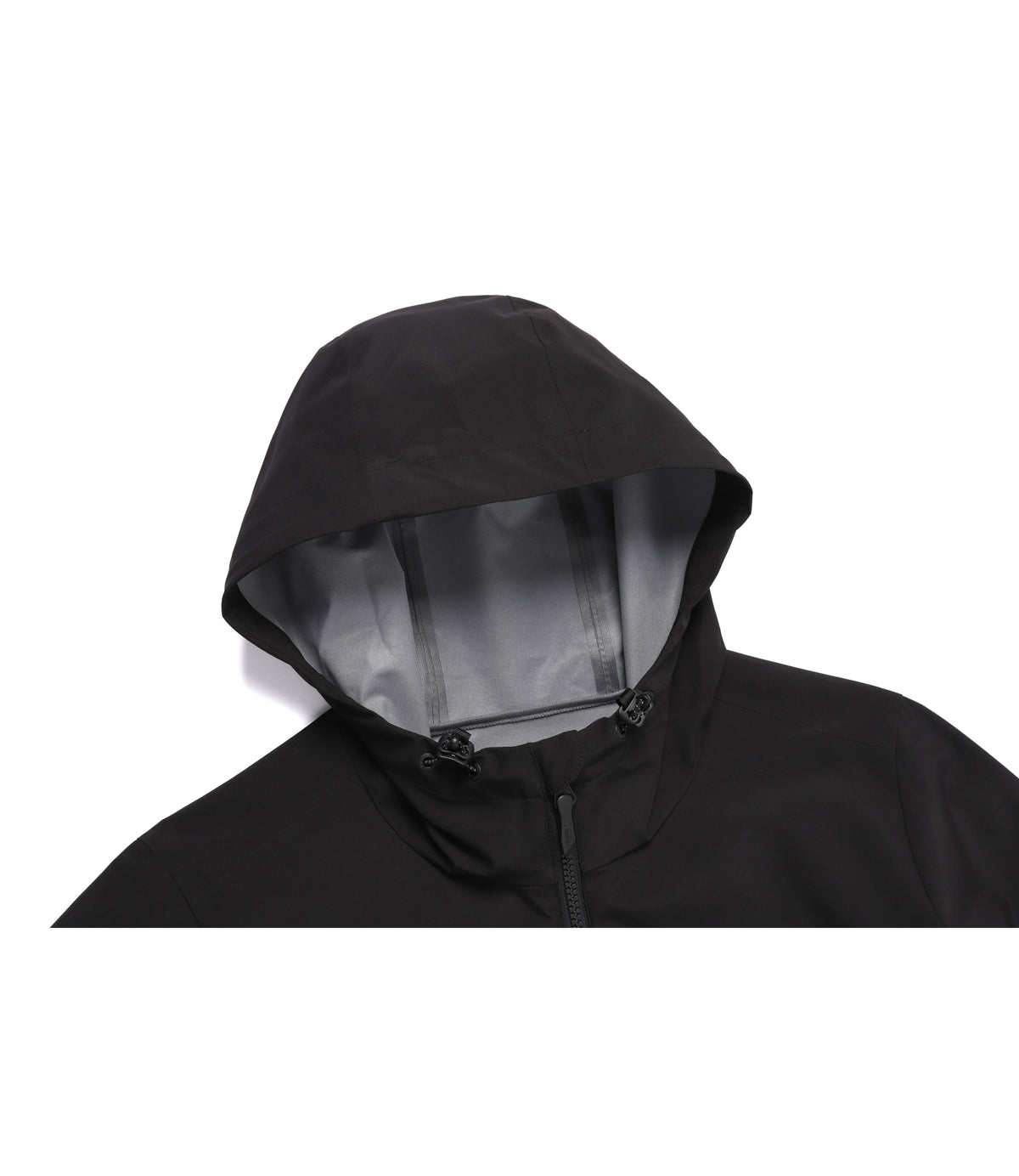 Women's 3-Layer Hooded Jacket<br>BLACK