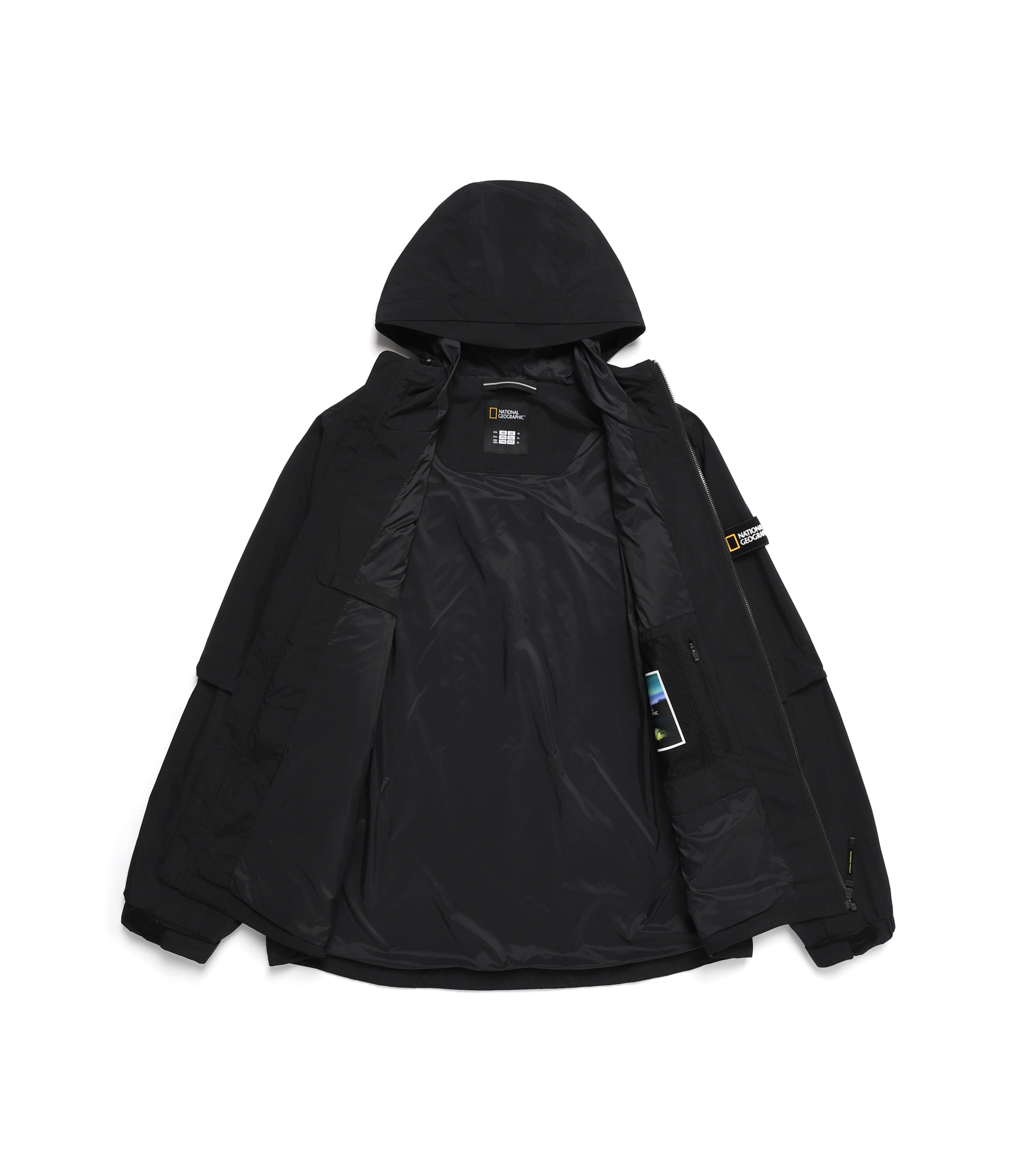 [NRN] Men's Out-Pocket Hooded Utility Jacket<br>CARBON BLACK