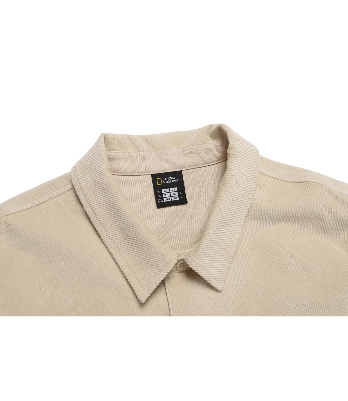 Unisex Corduroy Shirt-Style Jacket<br>SILVER BIRCH