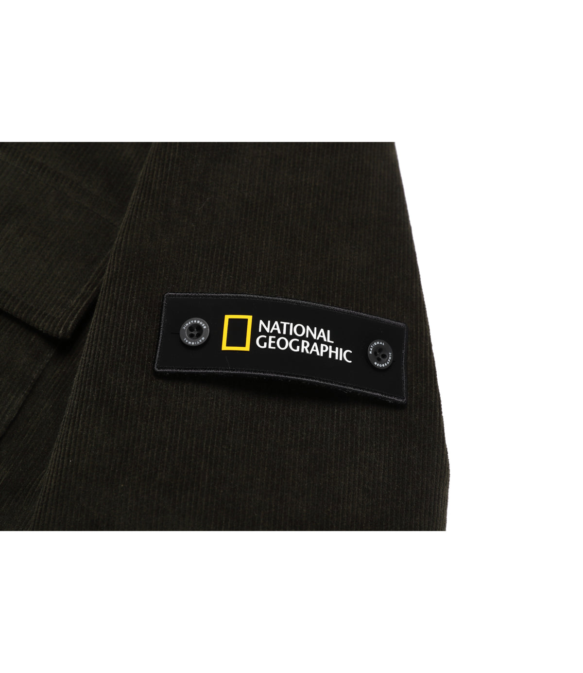 Unisex Corduroy Shirt-Style Jacket<br>CHARCOAL KHAKI