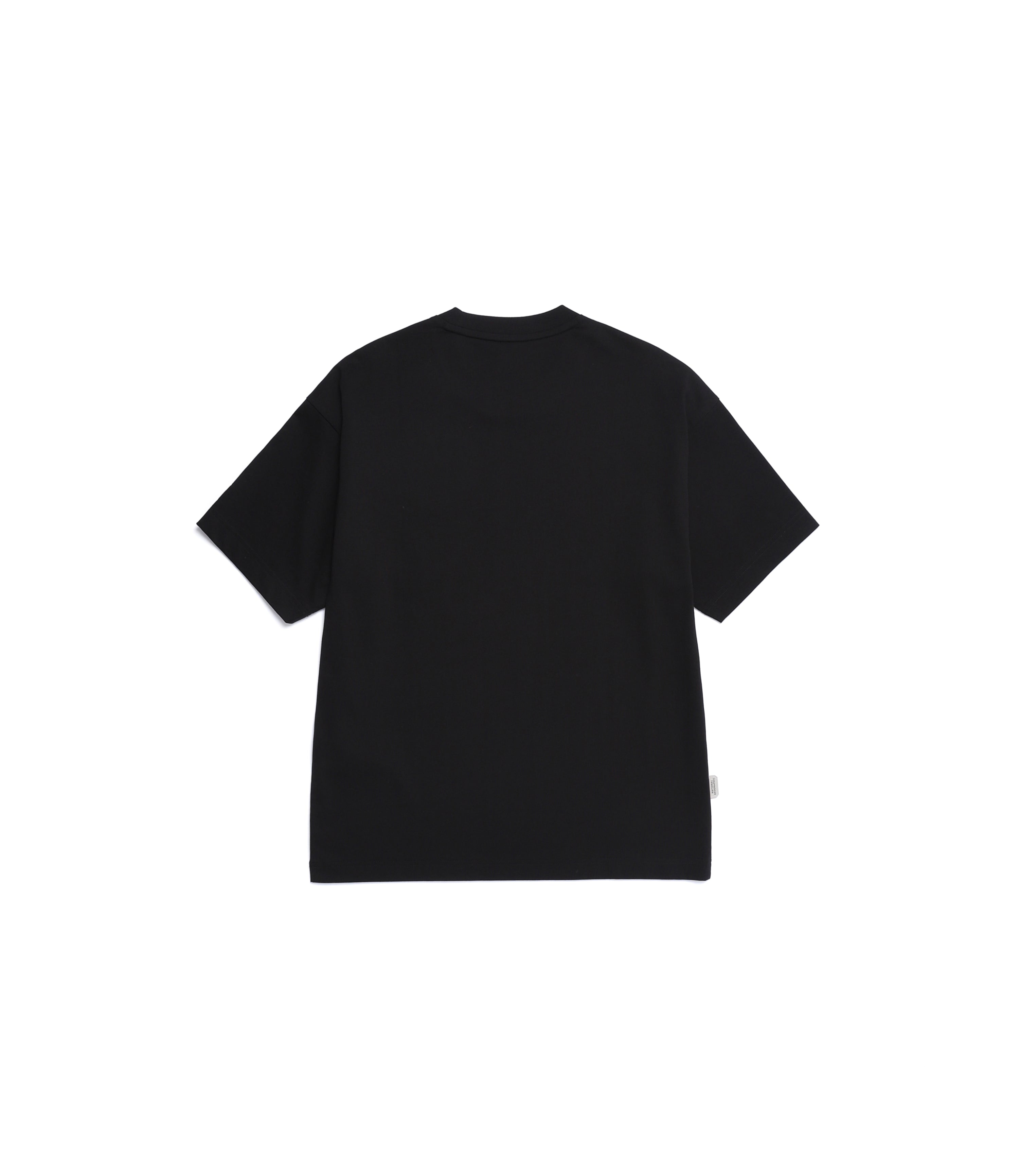 Unisex Animal Patch Short Sleeve Tee<br>BLACK