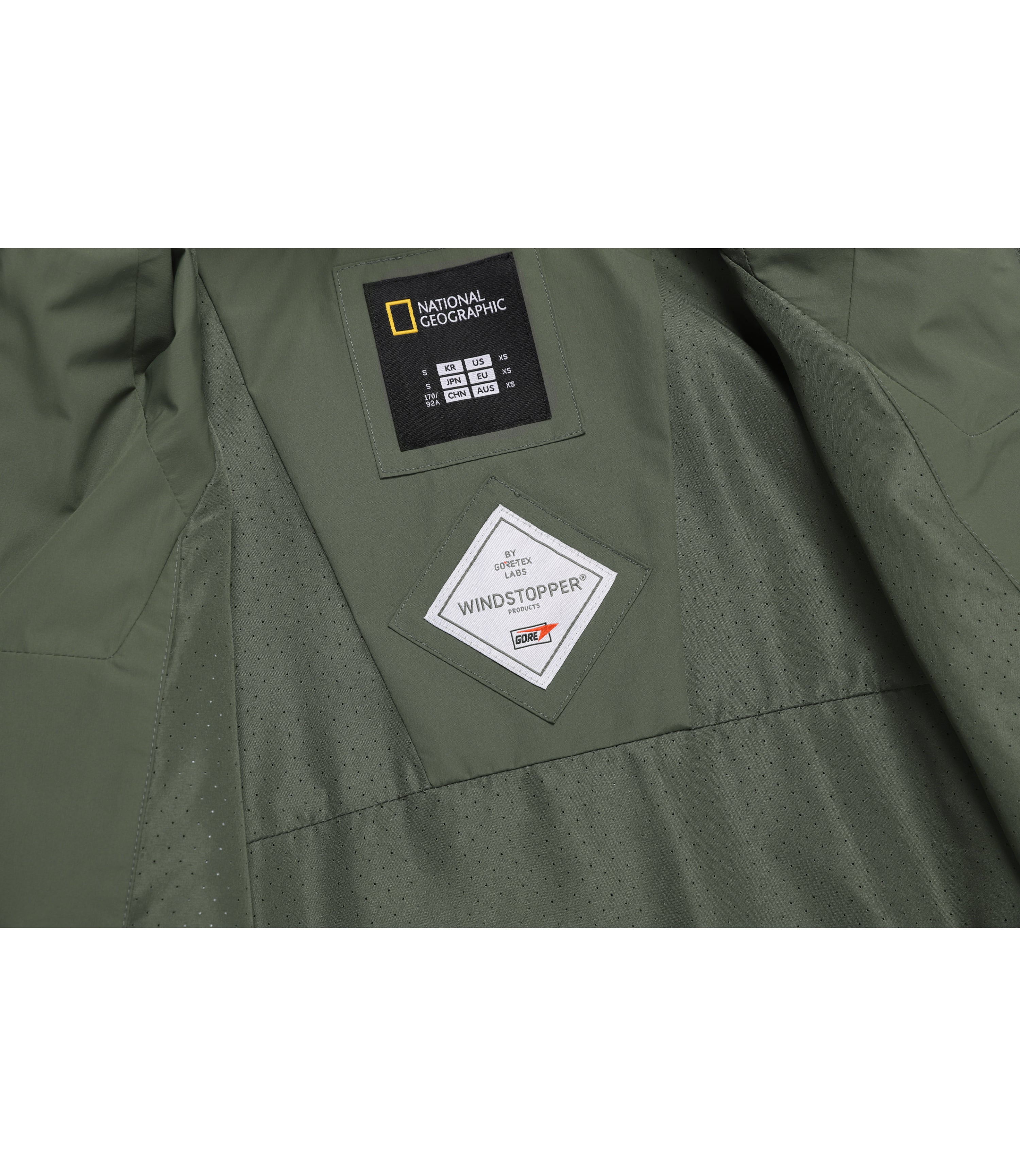 Unisex ATLAS Windstopper By Gore-Tex Labs 2-Layer Jacket<br>KHAKI