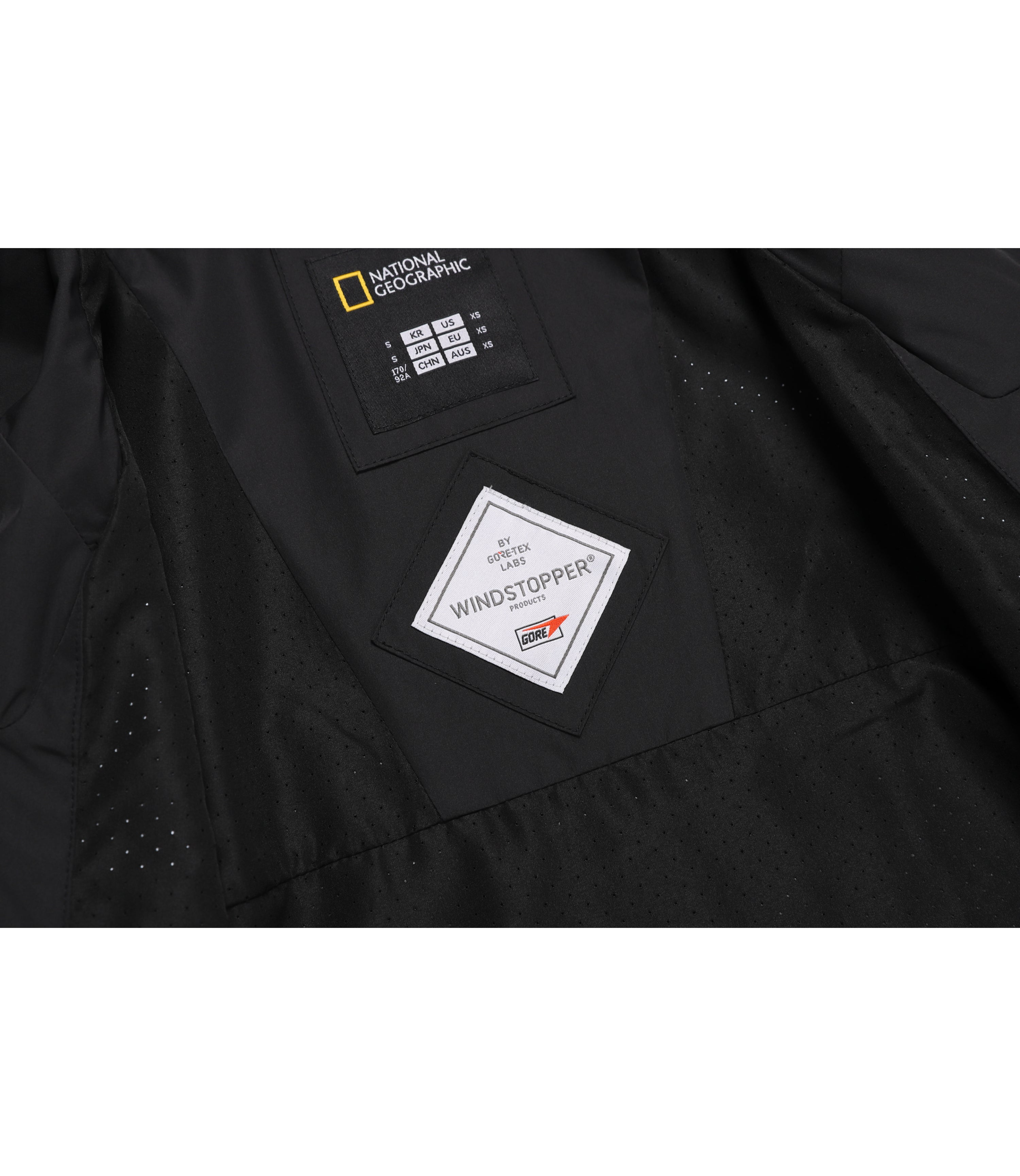 Unisex ATLAS Windstopper By Gore-Tex Labs 2-Layer Jacket<br>BLACK