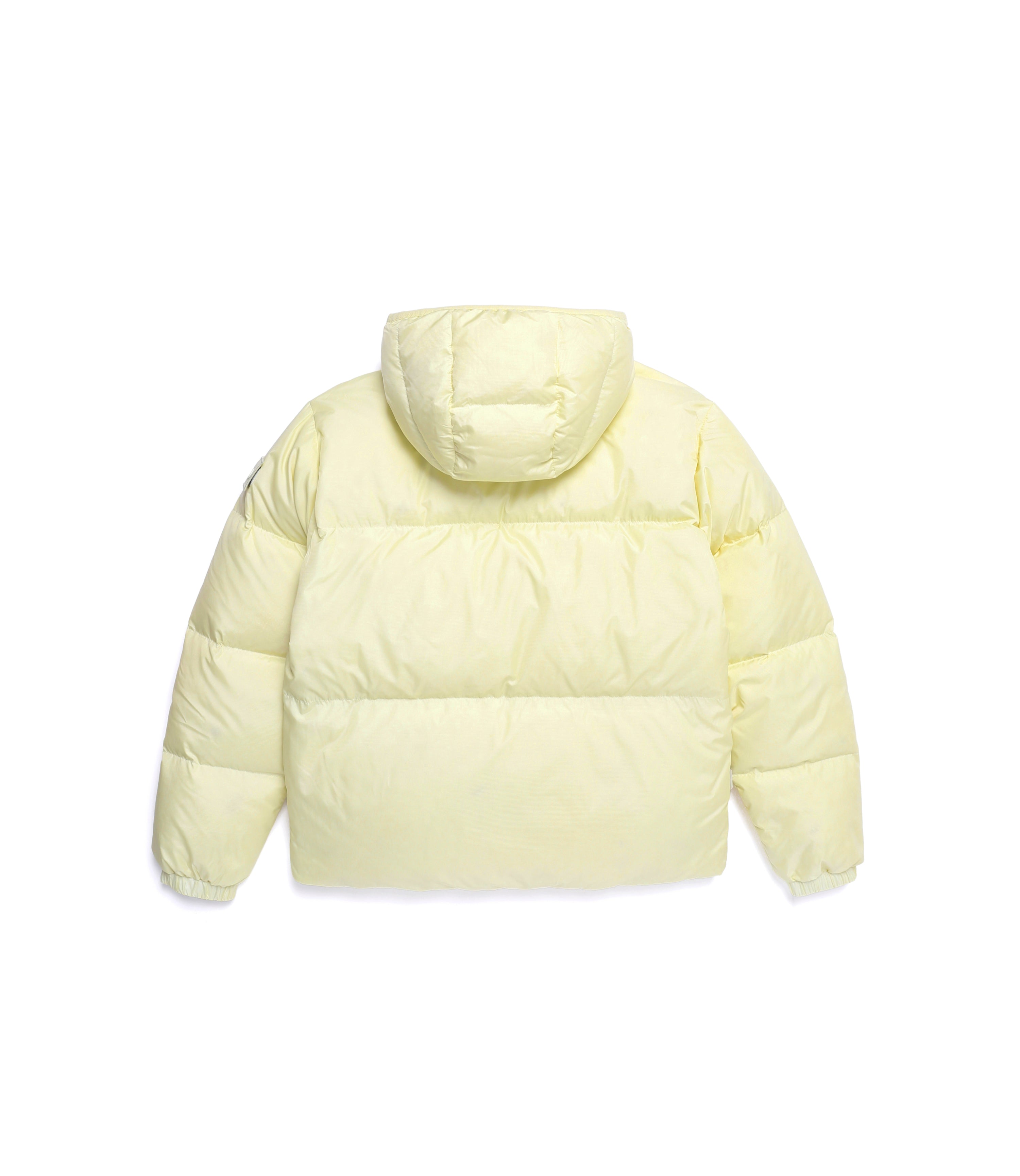 Unisex EIRA Short Length Hooded Goose Down Jumper<br>LIME