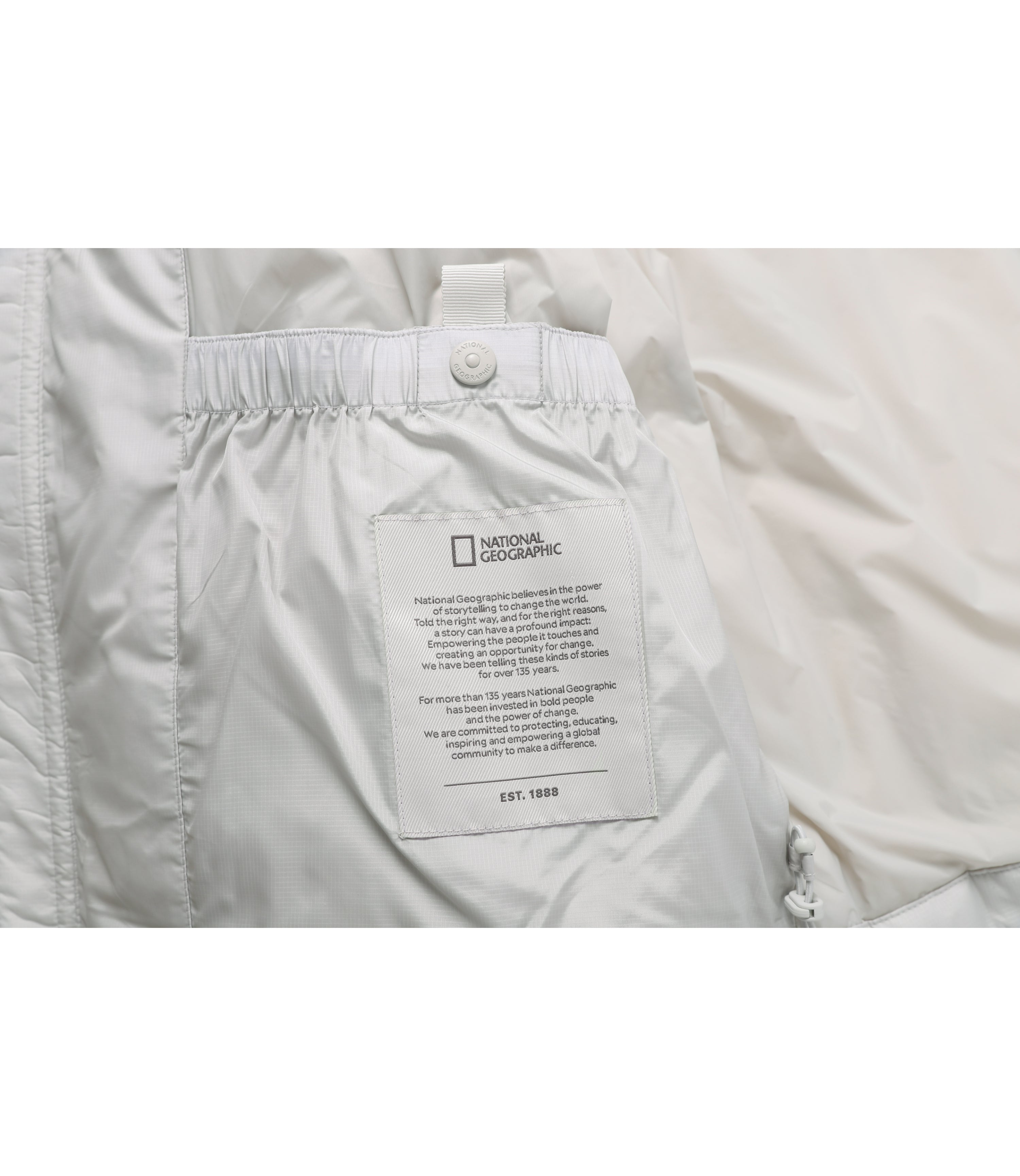 Unisex EIRA Short Length Hooded Goose Down Jumper<br>L/GREY