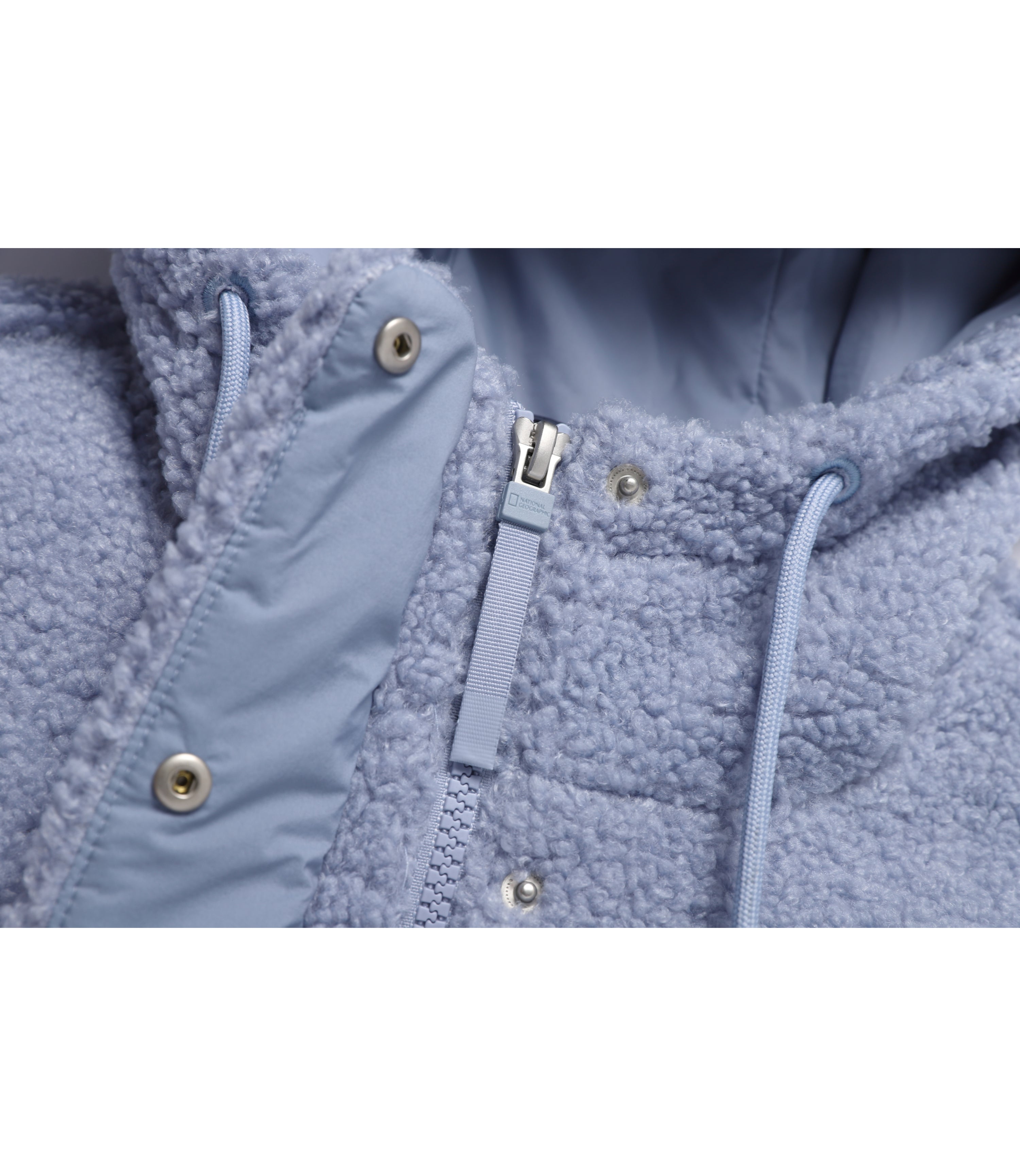 Women's Fleece Hooded Jumper<br>L/BLUE