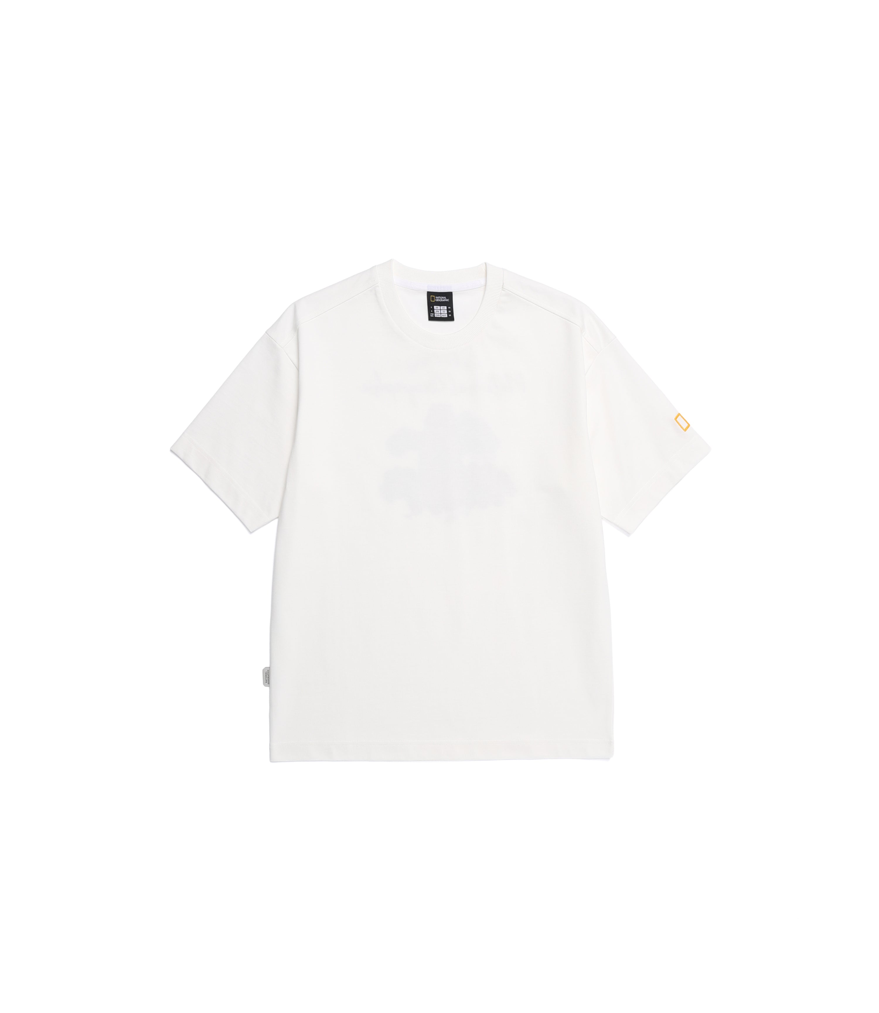 Unisex Animal Graphic Short Sleeve Tee<br>O/WHITE