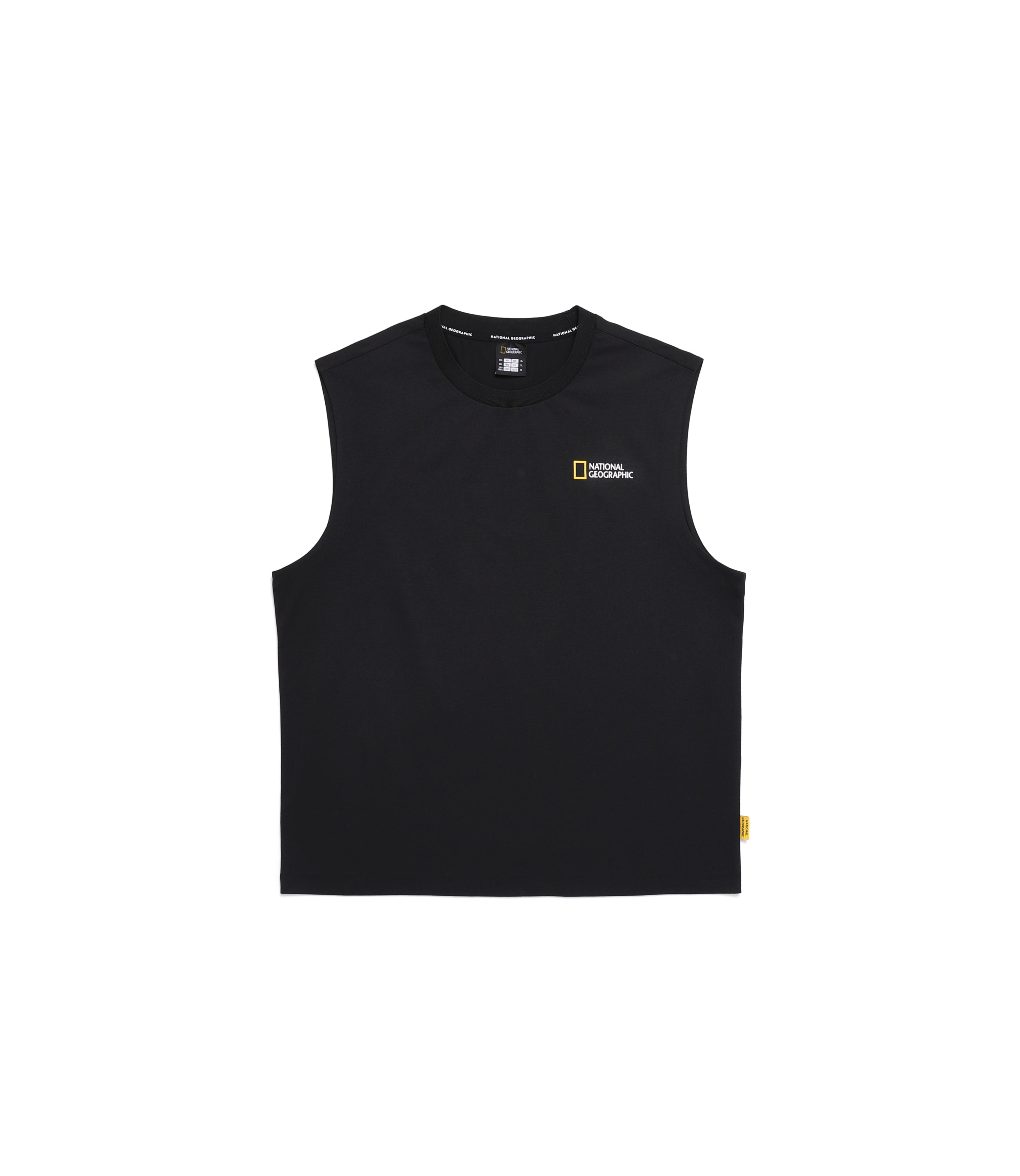 Men's CROW Coolmax Lettering Graphic Sleeveless Tee<br>CARBON BLACK