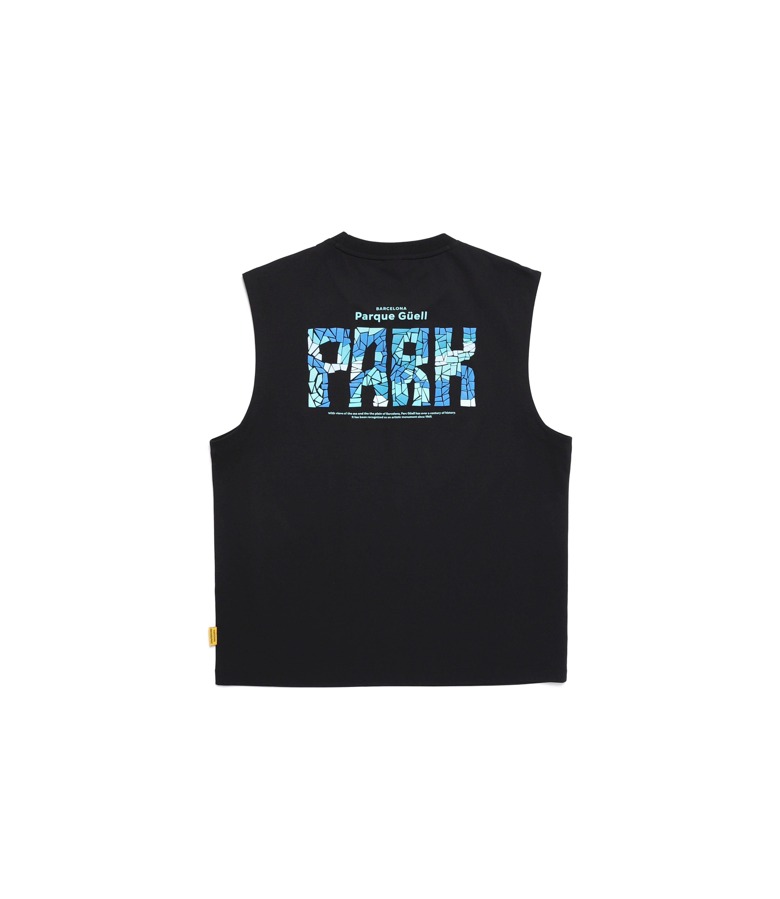 Men's CROW Coolmax Lettering Graphic Sleeveless Tee<br>CARBON BLACK