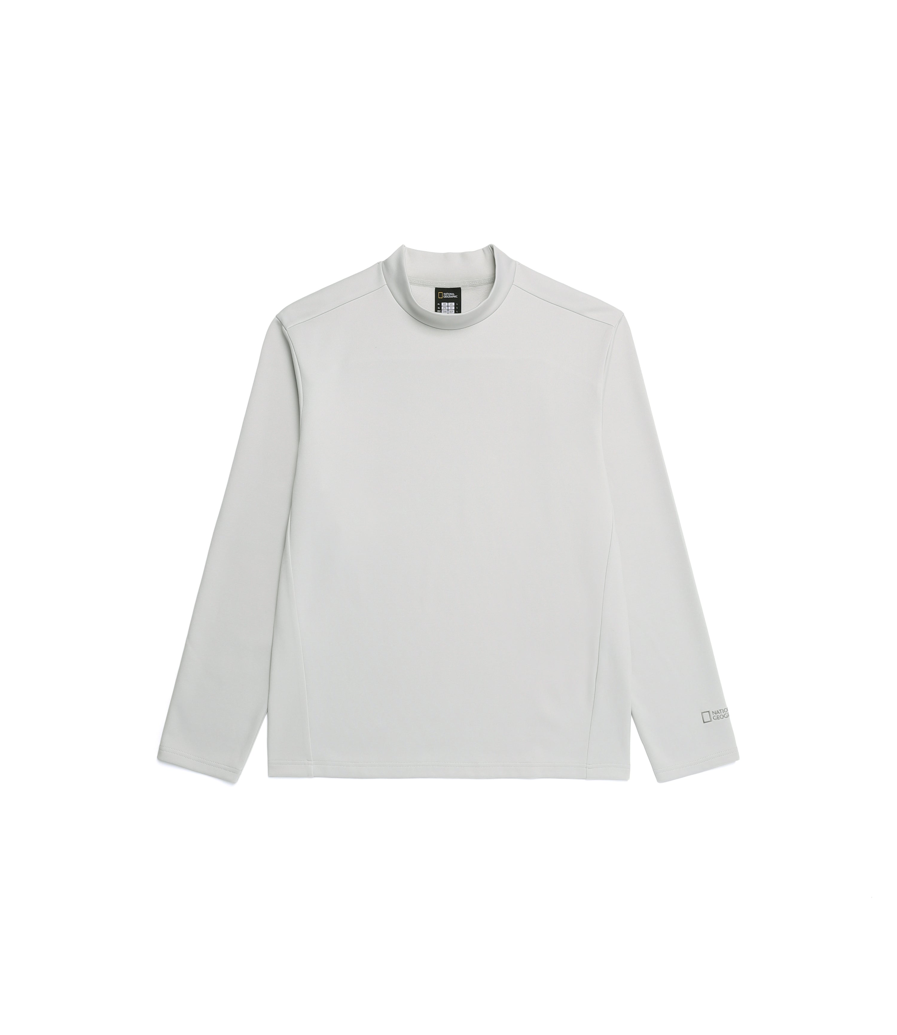 Men's Half-Neck Long Sleeve Tee<br>L/GREY