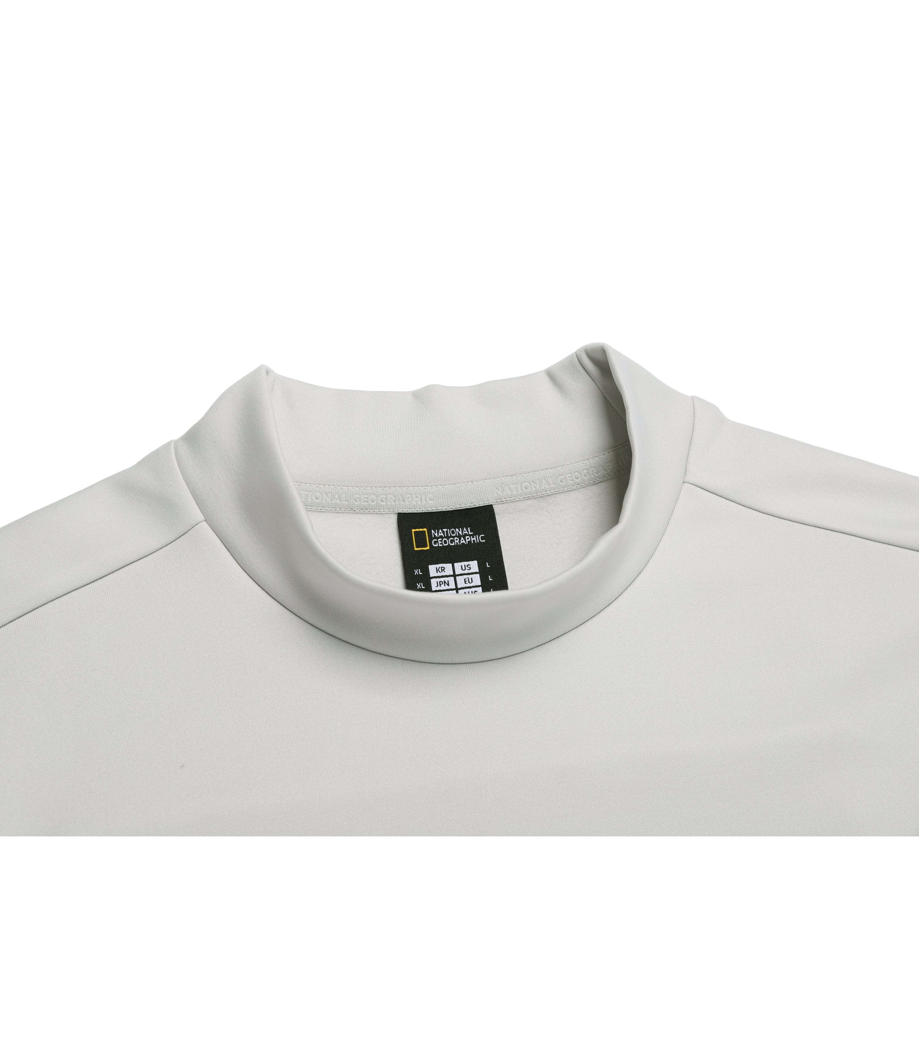 Men's Half-Neck Long Sleeve Tee<br>L/GREY