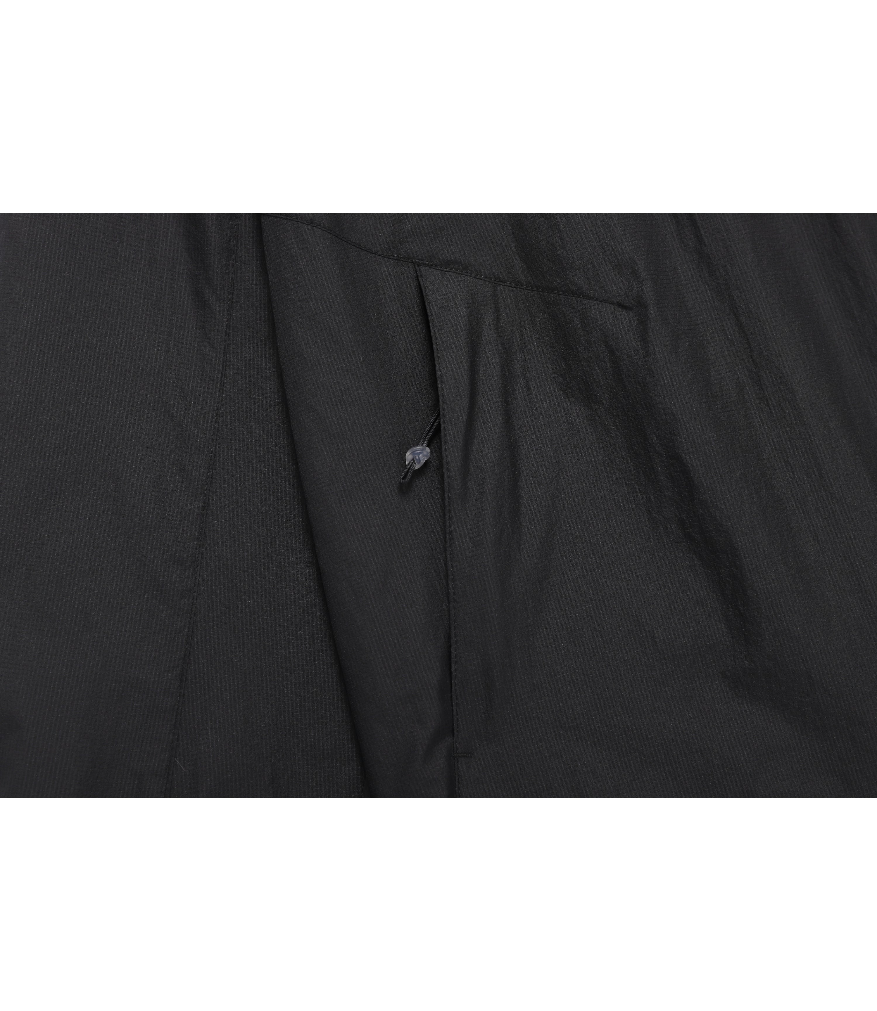 Unisex Light Pack Hooded Full Zip-Up Windbreaker<br>BLACK