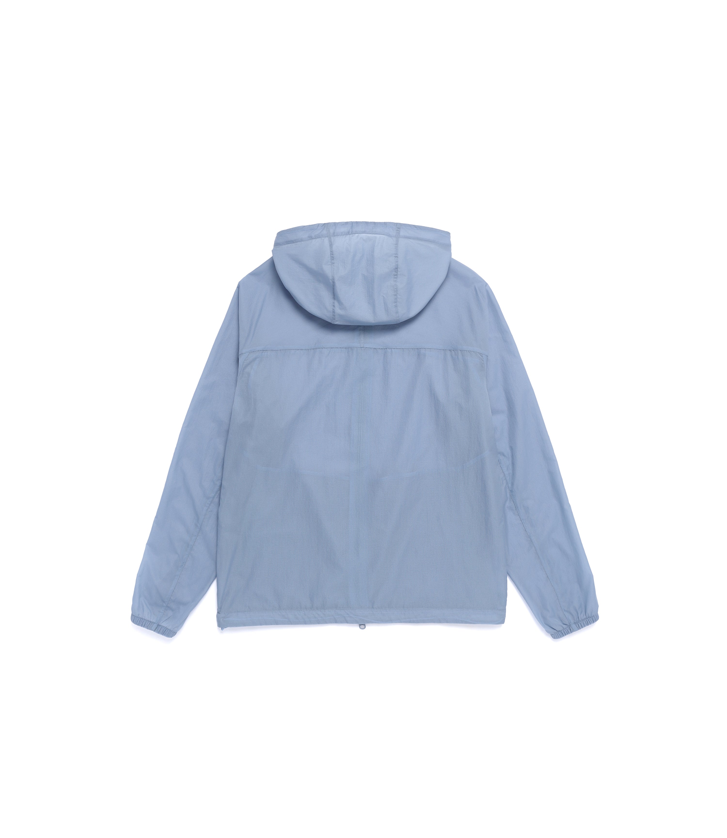Unisex Light Pack Hooded Full Zip-Up Windbreaker<br>G/BLUE