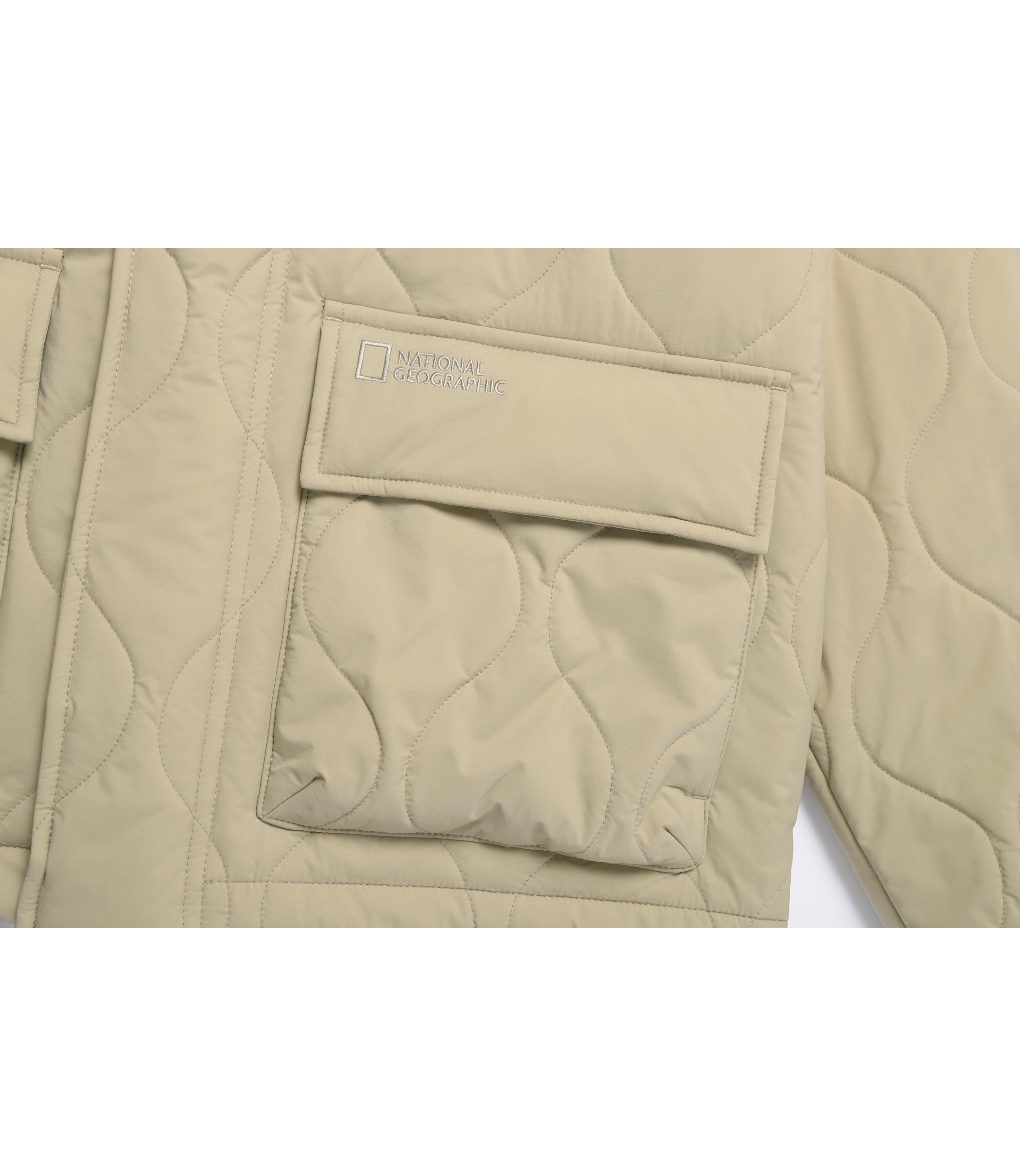 Unisex NRN Quilted Padding Jumper<br>MOURNING BEIGE