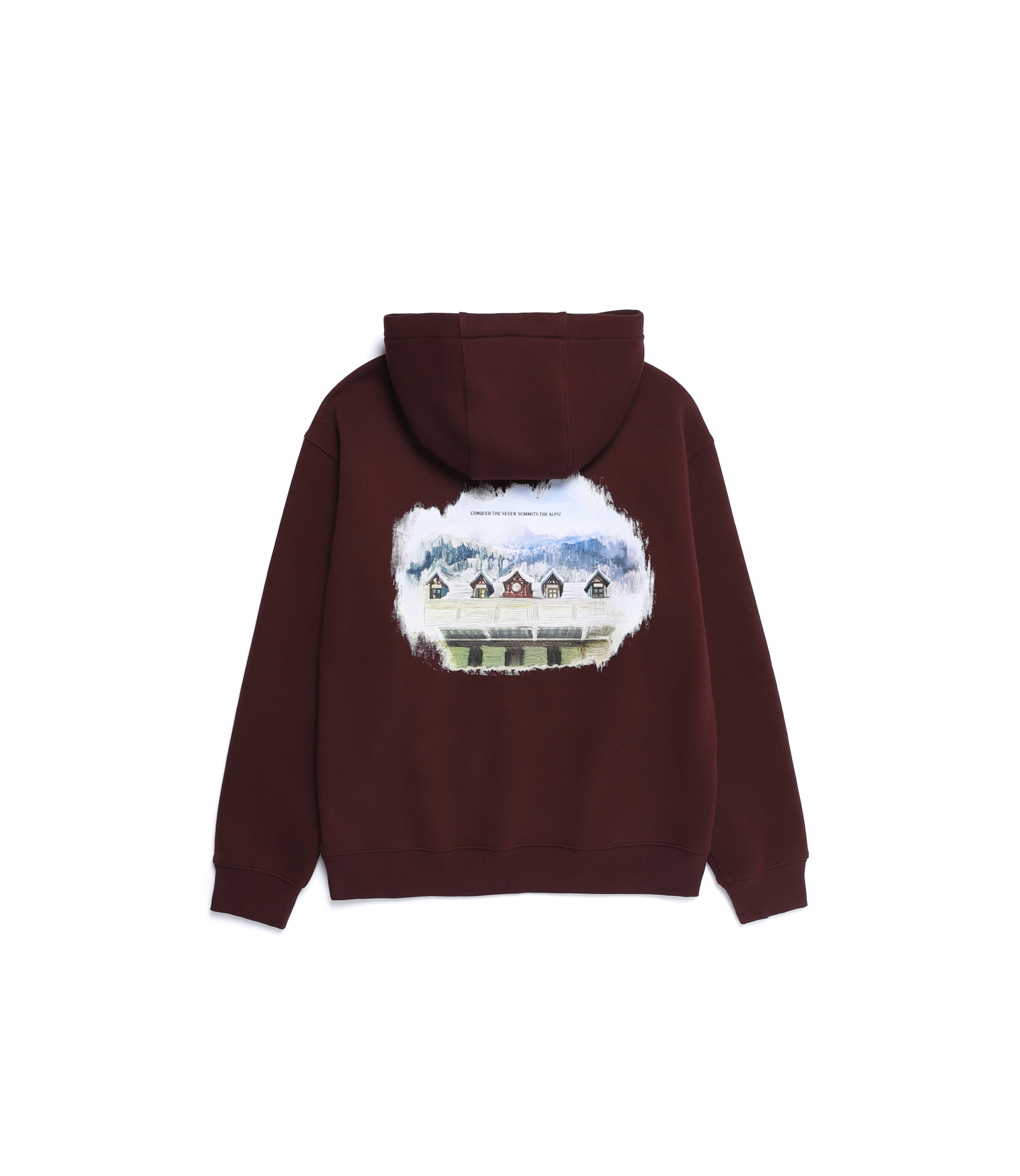 Unisex NRN Graphic Hoodie<br>WINE