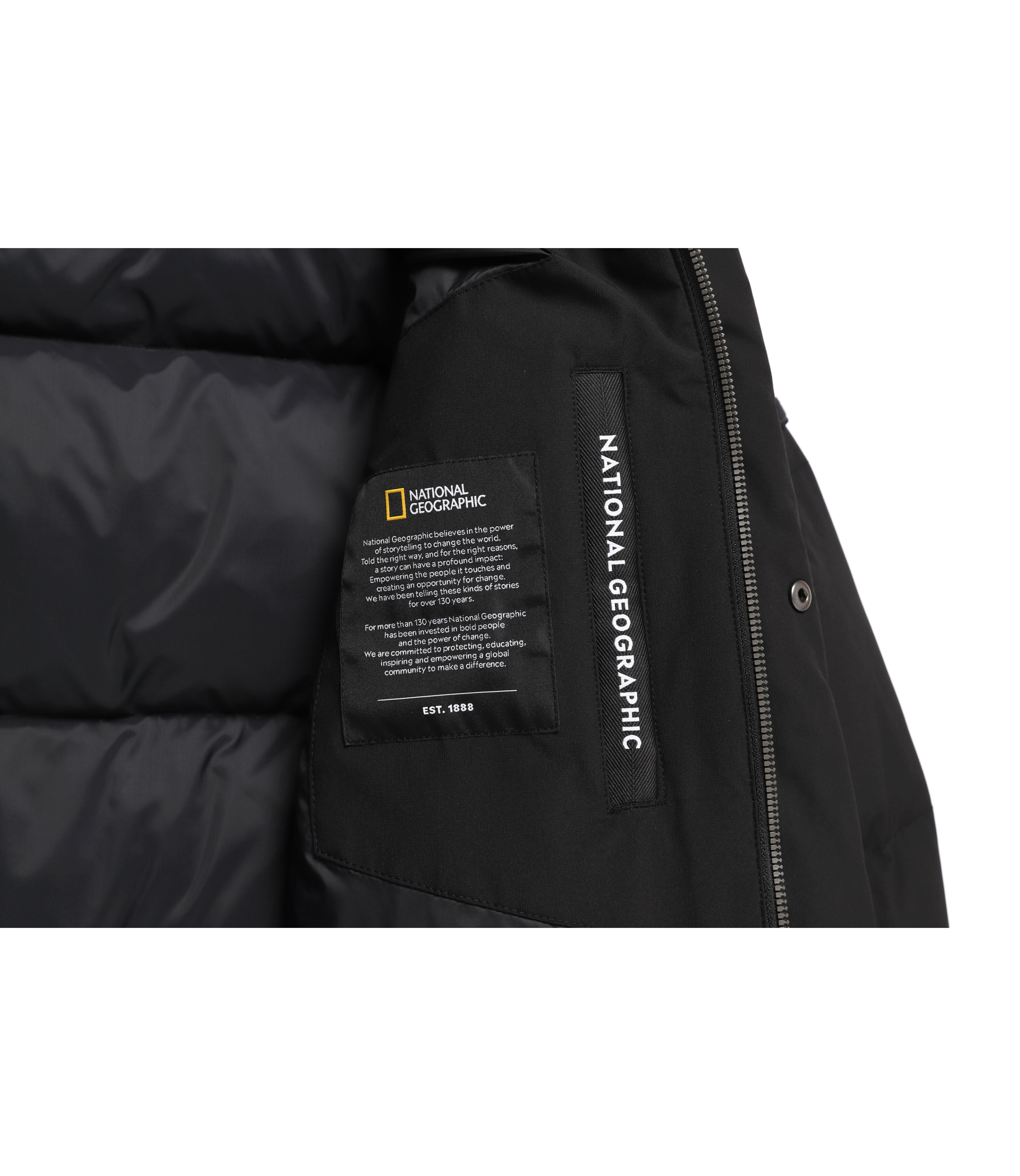 Unisex CAYMAN Pro Long Goose Down Jacket<br>CARBON BLACK