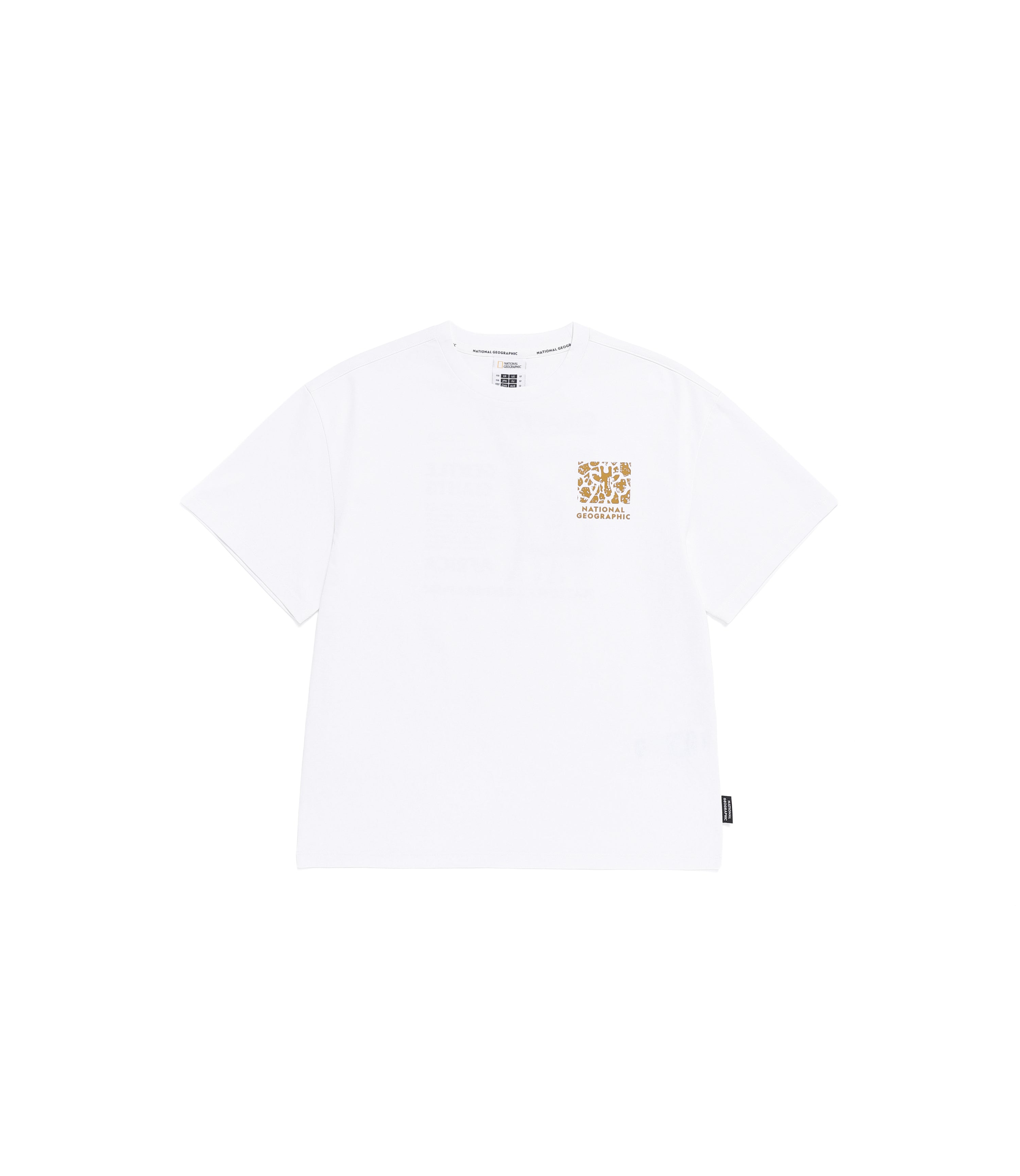 Kid's Cooling Safari Graphic Short Sleeve Tee<br>WHITE