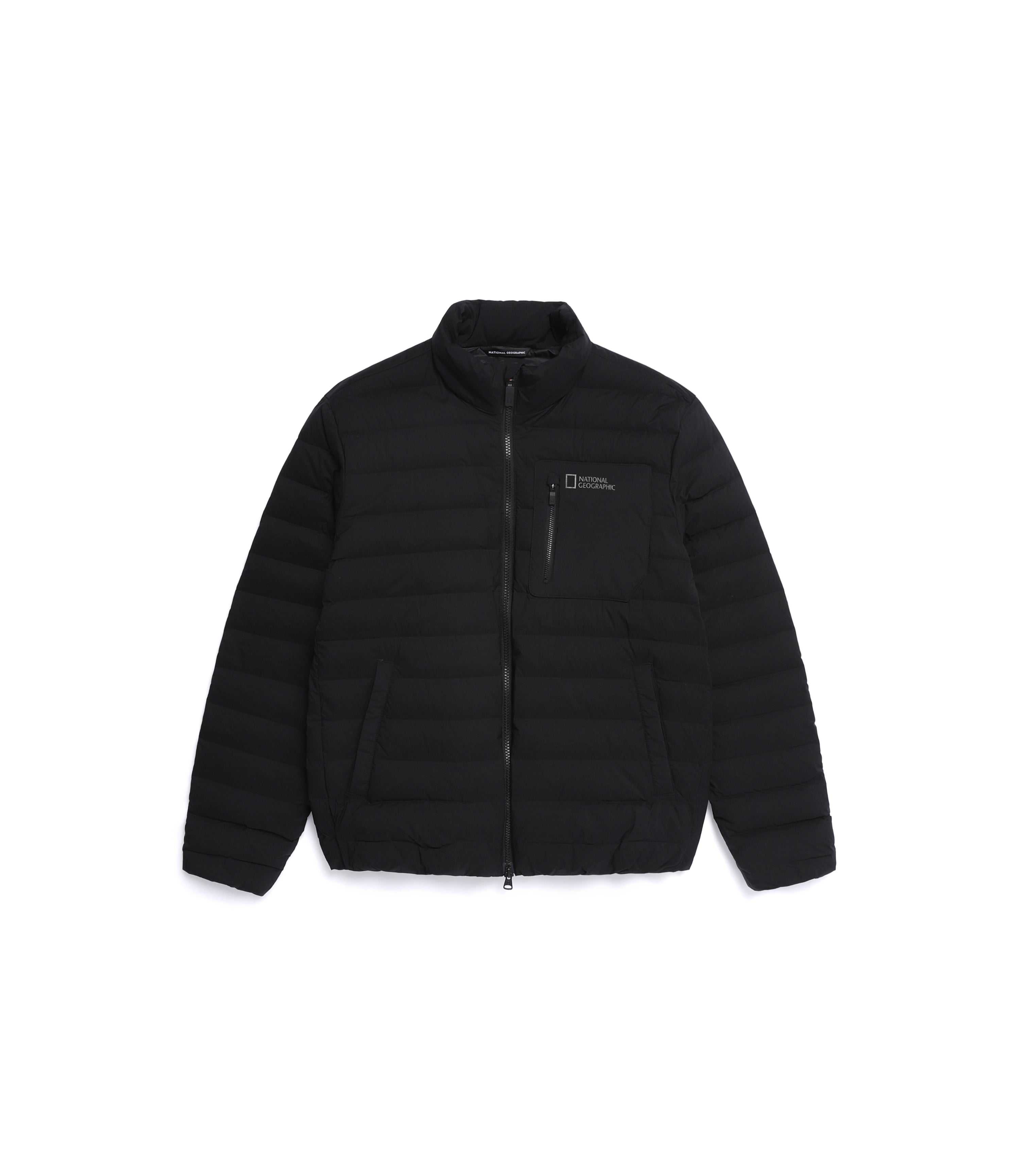Unisex ATIK High-Neck Tube Goose Down Jumper<br>BLACK
