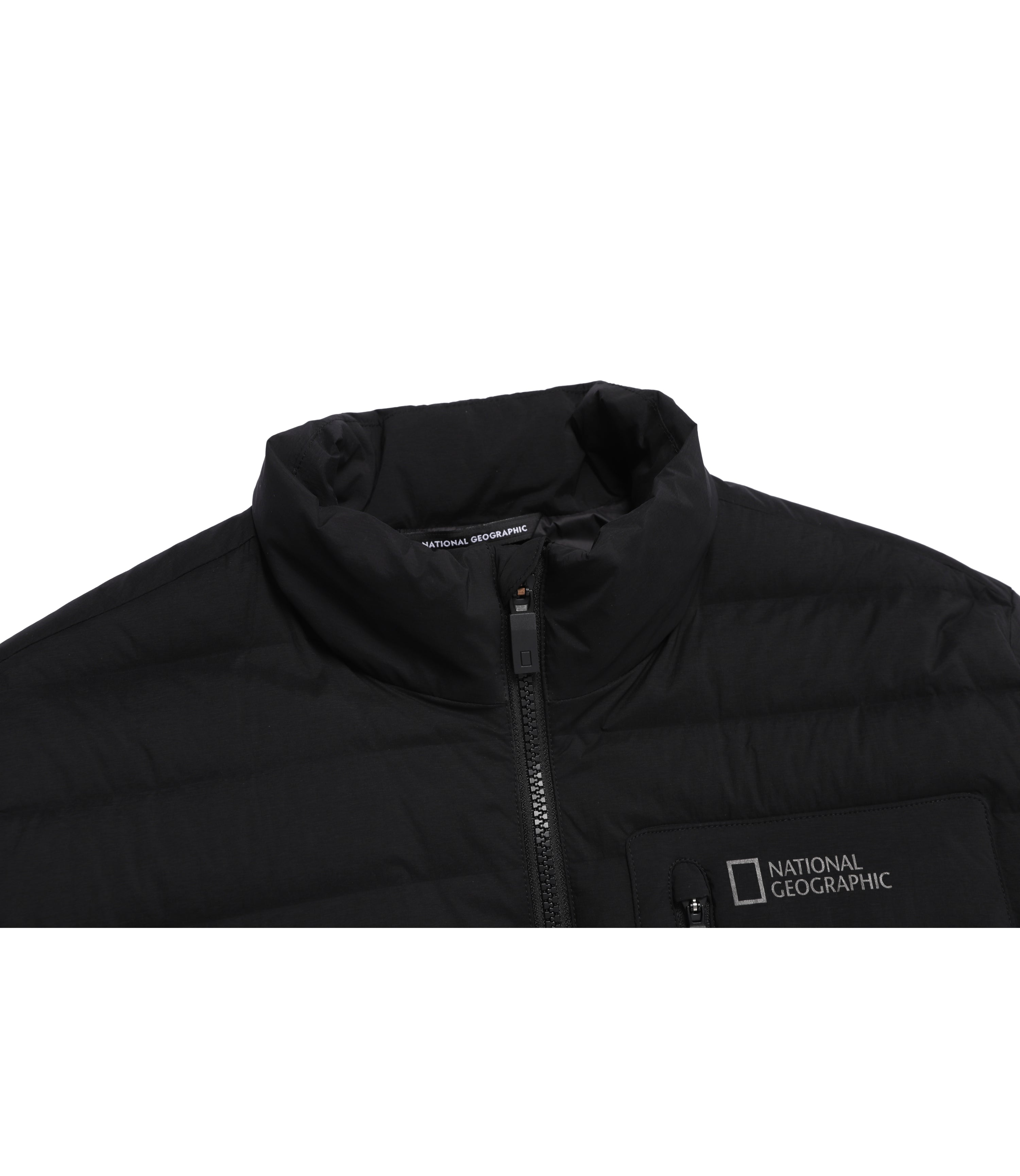 Unisex ATIK High-Neck Tube Goose Down Jumper<br>BLACK