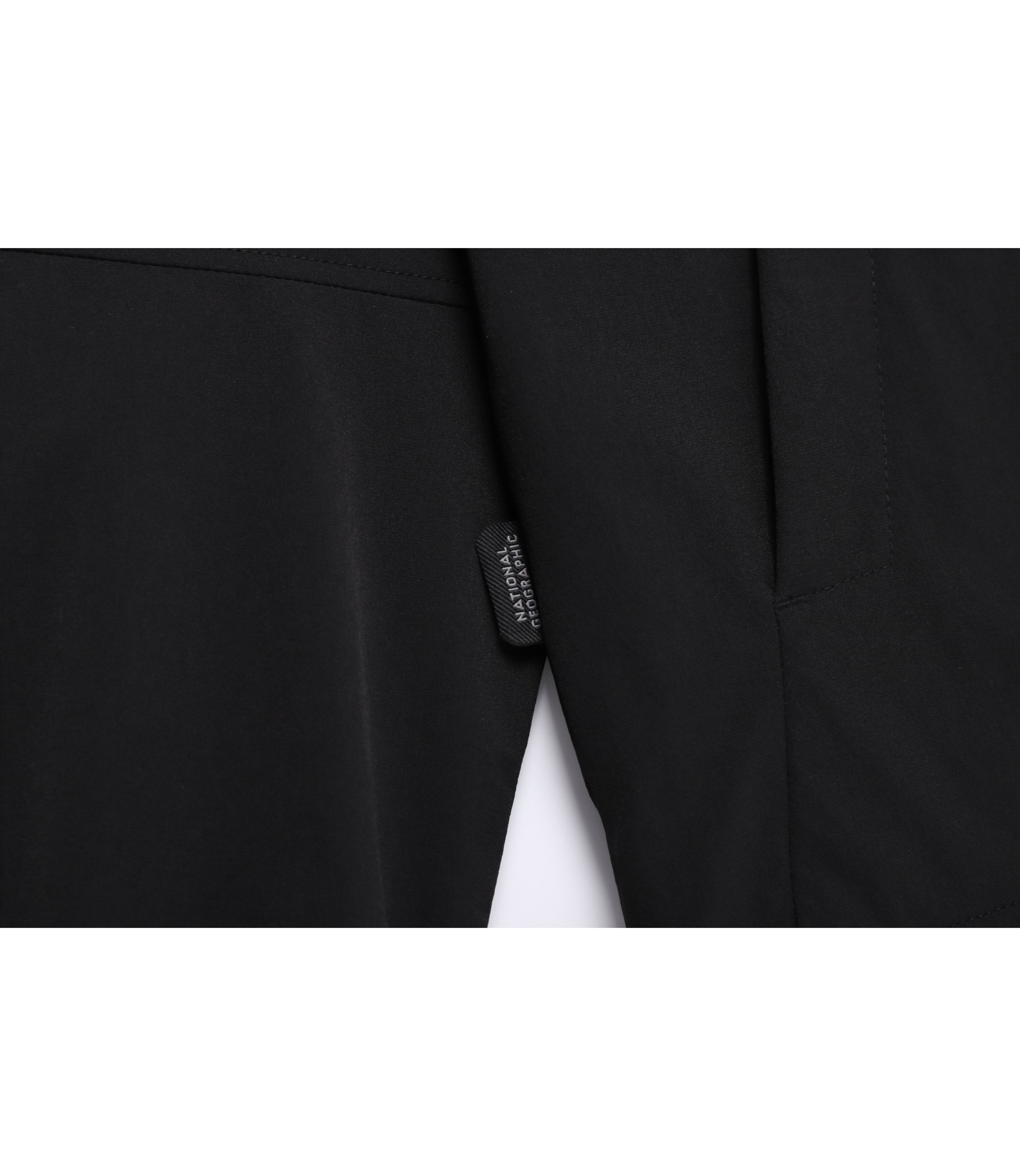 Unisex ARCHELON Woven Stretch Zip-Up Hoodie<br>BLACK