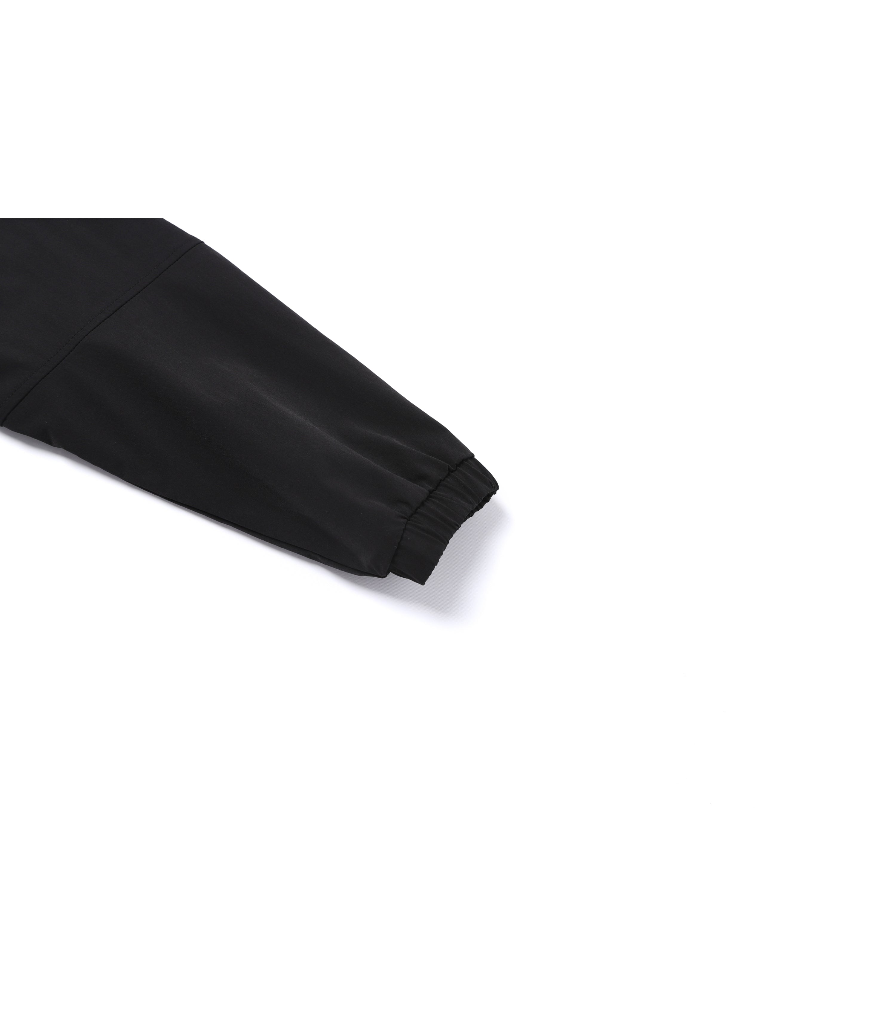 Unisex ARCHELON Woven Stretch Zip-Up Hoodie<br>BLACK