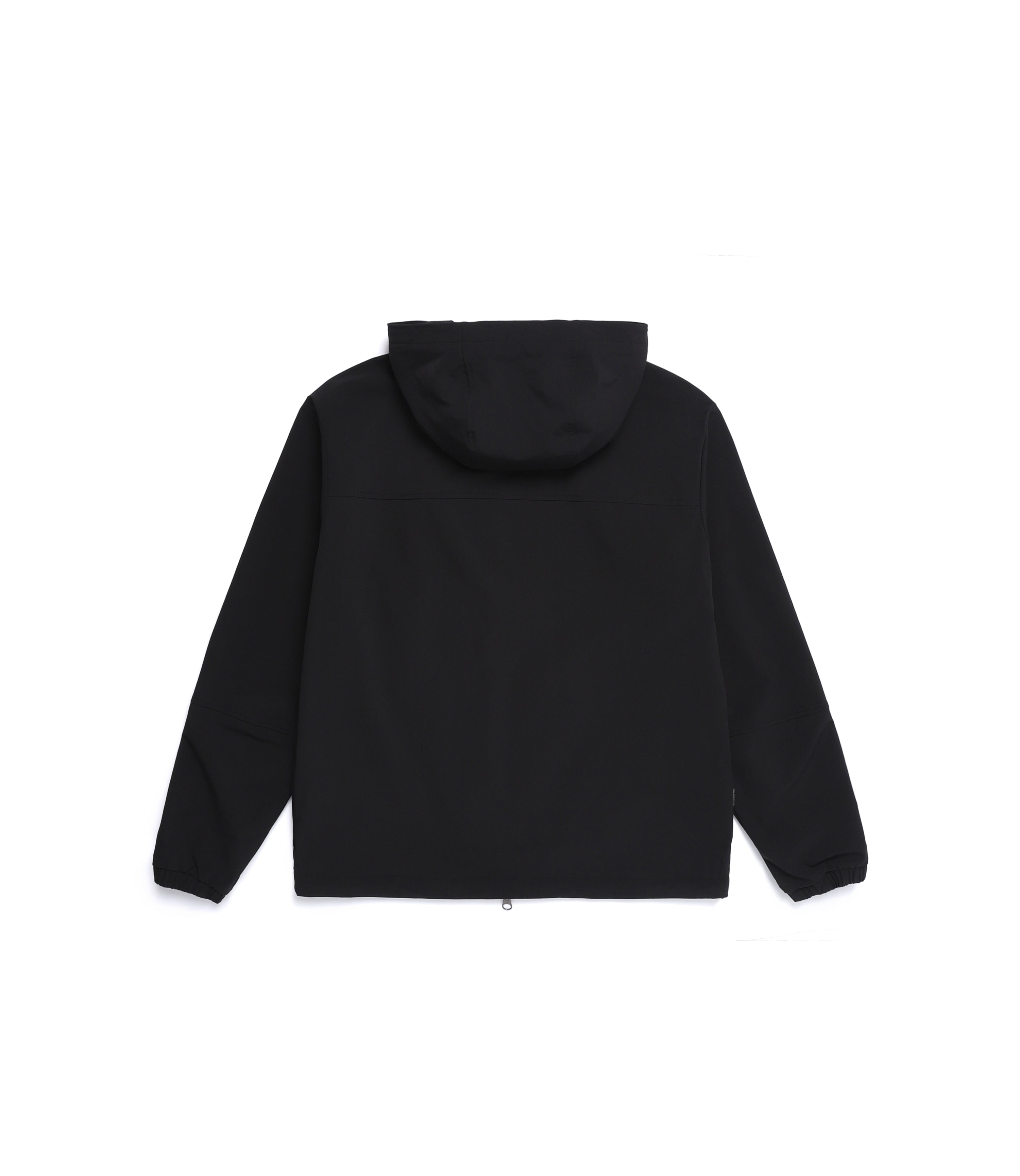 Unisex ARCHELON Woven Stretch Zip-Up Hoodie<br>BLACK