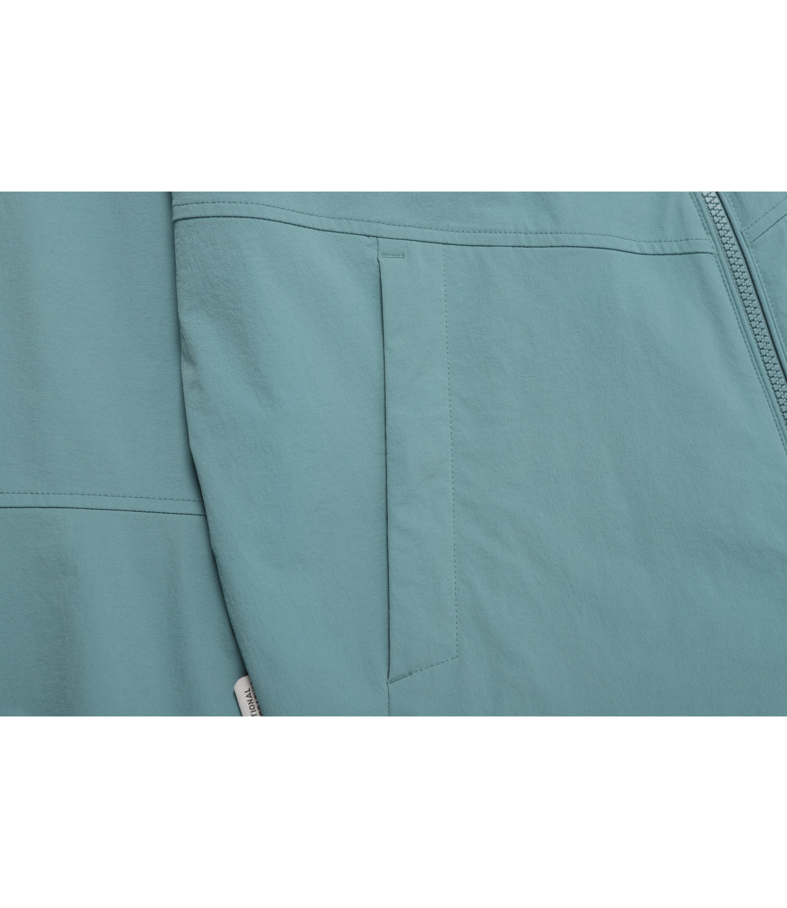 Unisex ARCHELON Woven Stretch Zip-Up Hoodie<br>LIGHT TEAL GREEN