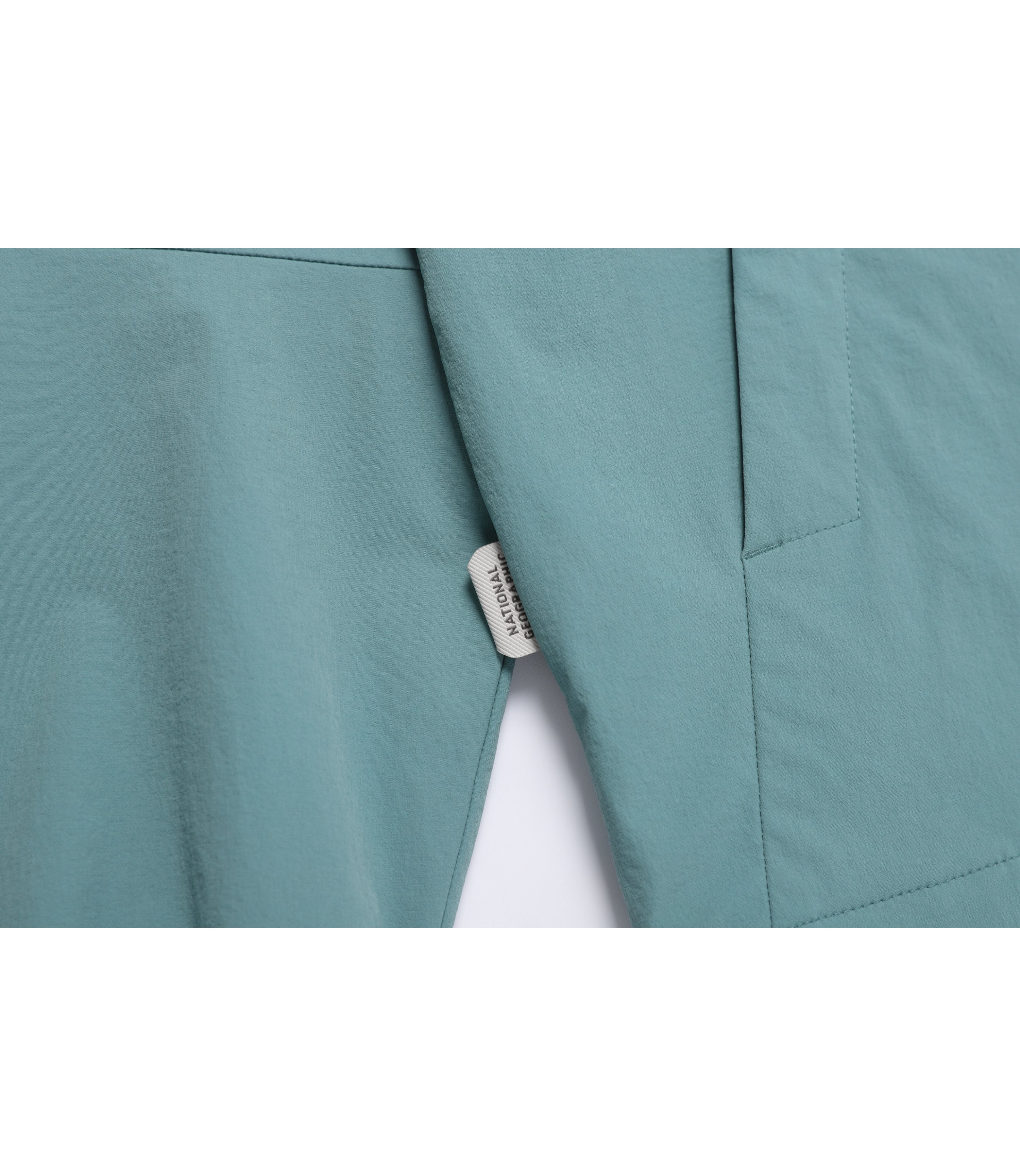Unisex ARCHELON Woven Stretch Zip-Up Hoodie<br>LIGHT TEAL GREEN