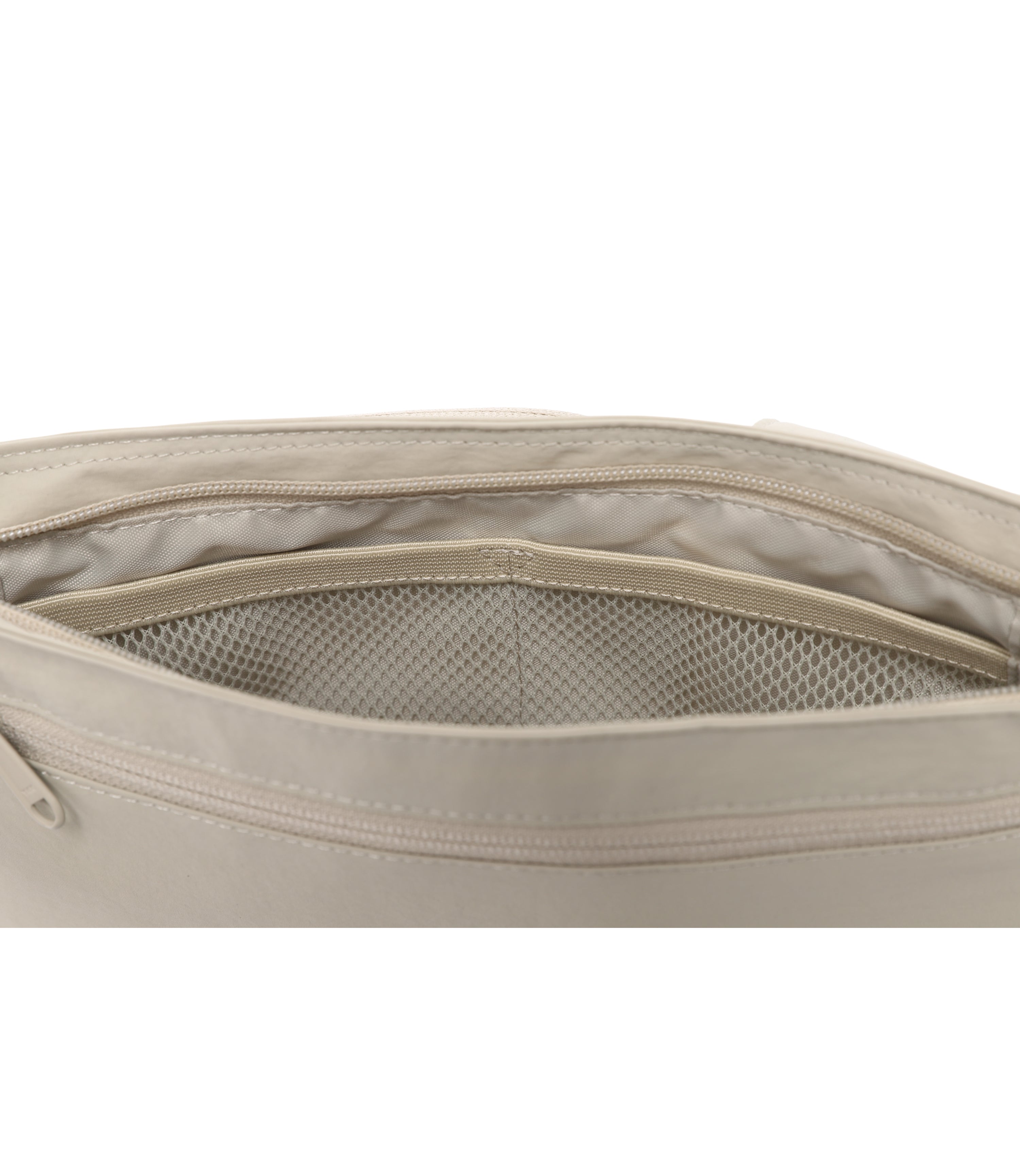 ADELIE Light Wide Crossbody Bag<br>BEIGE