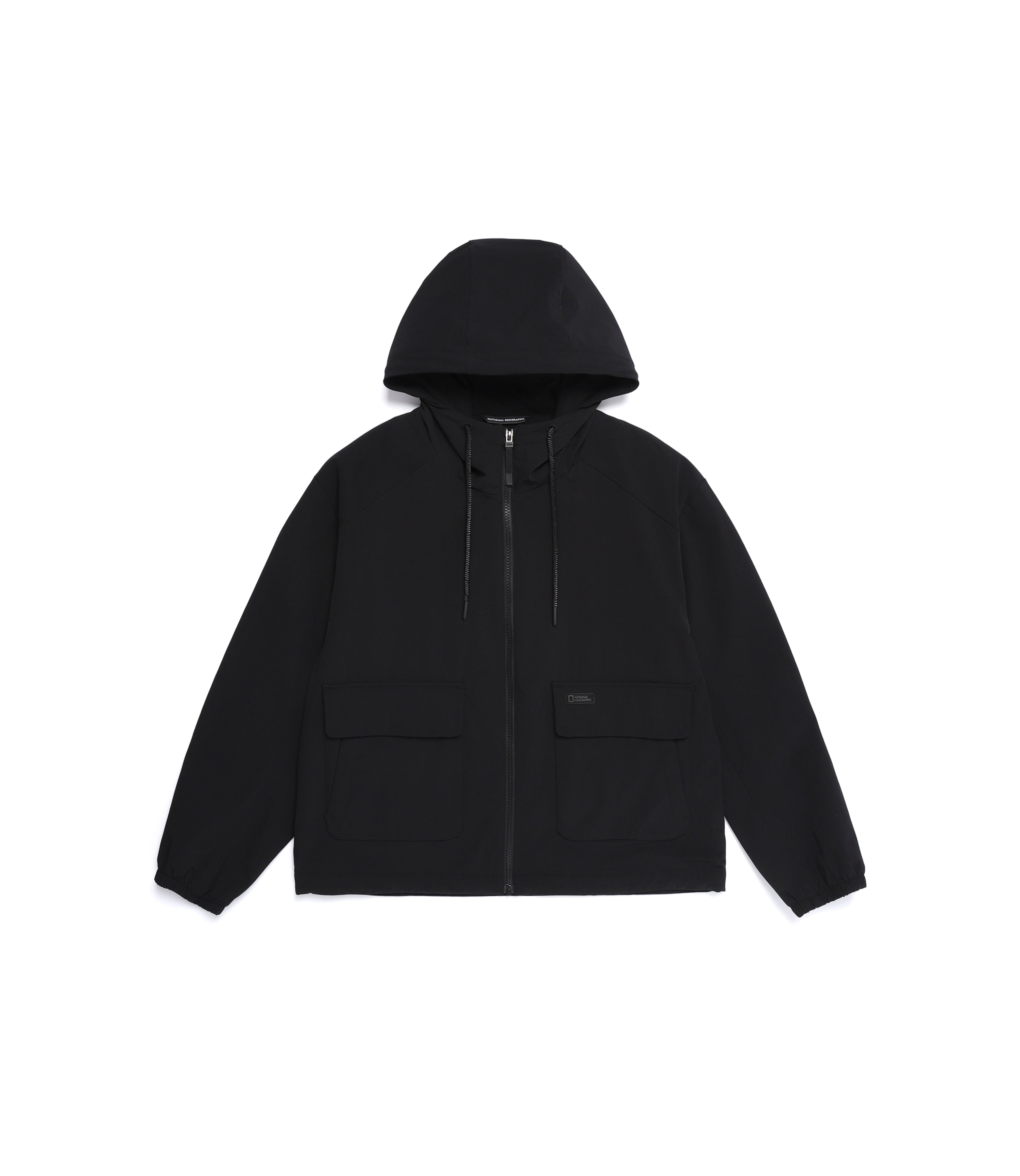 Women's ARCHELON Woven Stretch Training Zip-Up Hoodie<br>BLACK