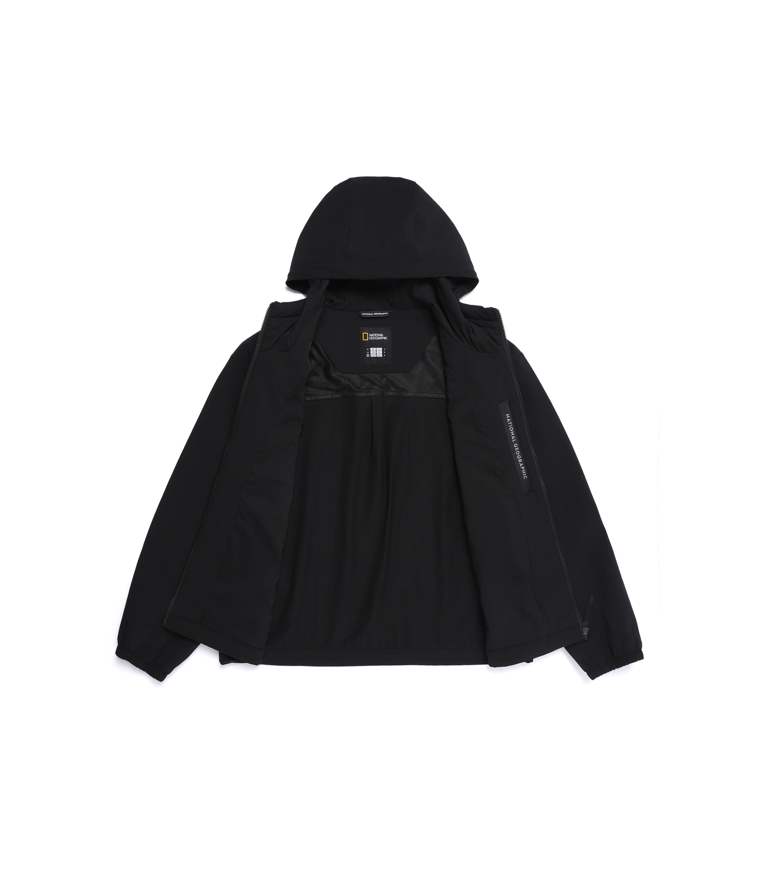Women's ARCHELON Woven Stretch Training Zip-Up Hoodie<br>BLACK