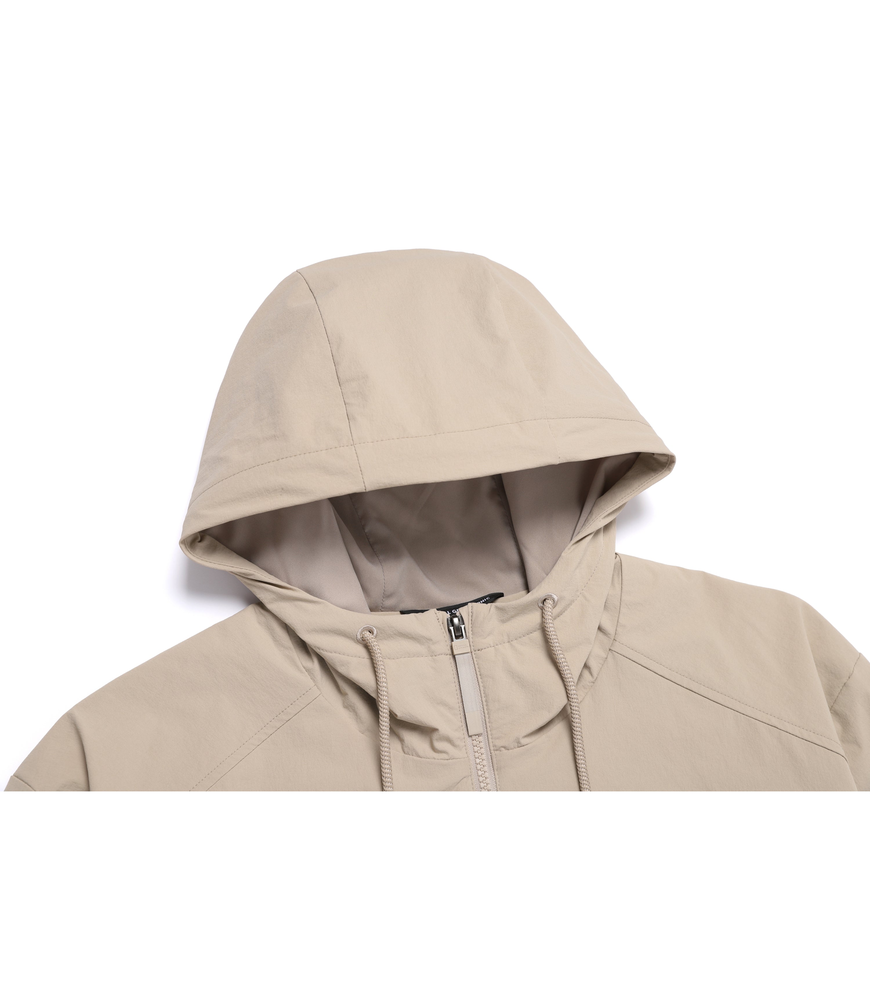 Women's ARCHELON Woven Stretch Training Zip-Up Hoodie<br>MOURNING BEIGE