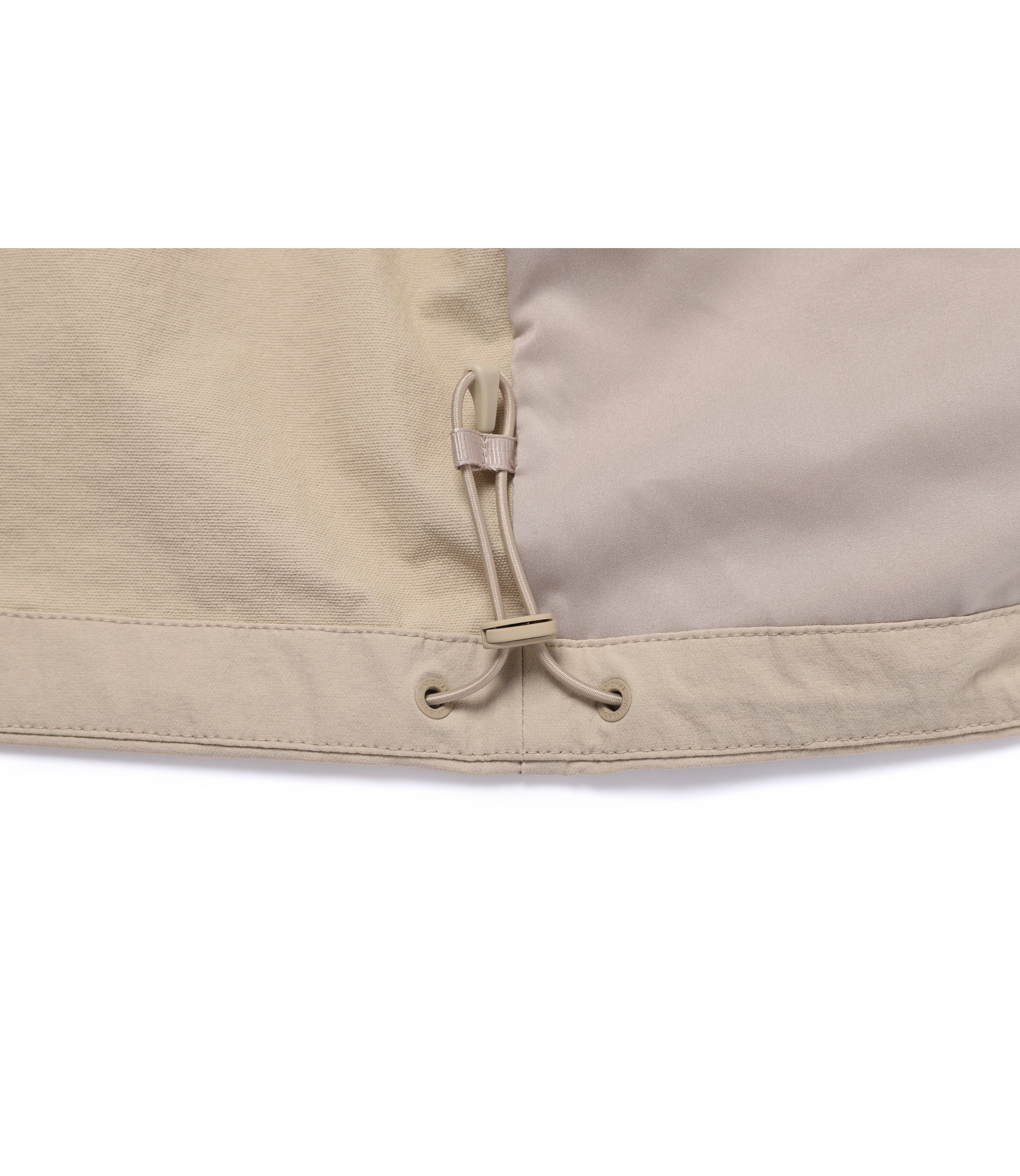 Women's ARCHELON Woven Stretch Training Zip-Up Hoodie<br>MOURNING BEIGE