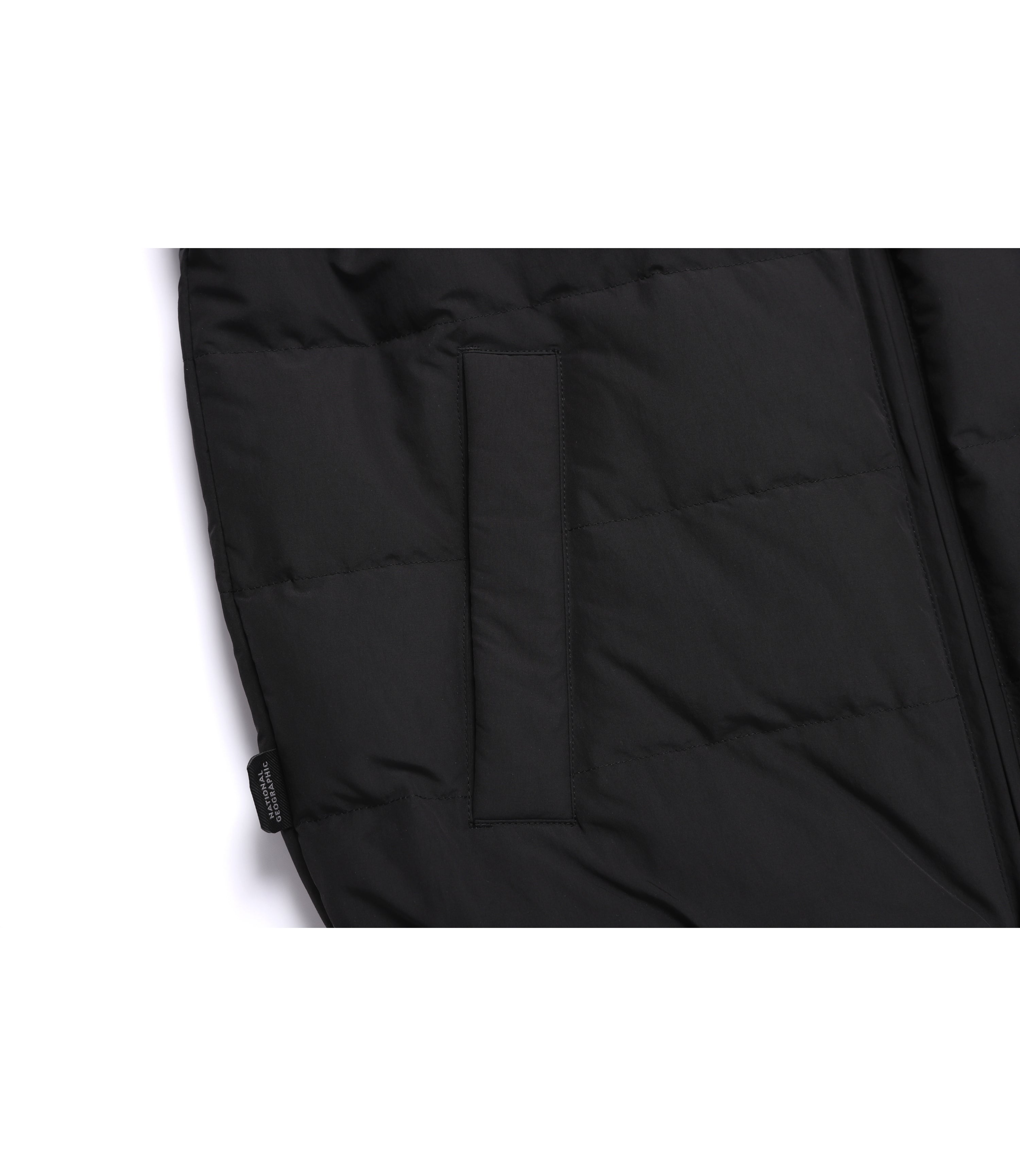 Unisex HERON U-Neck Lightweight Goose Down Vest<br>BLACK