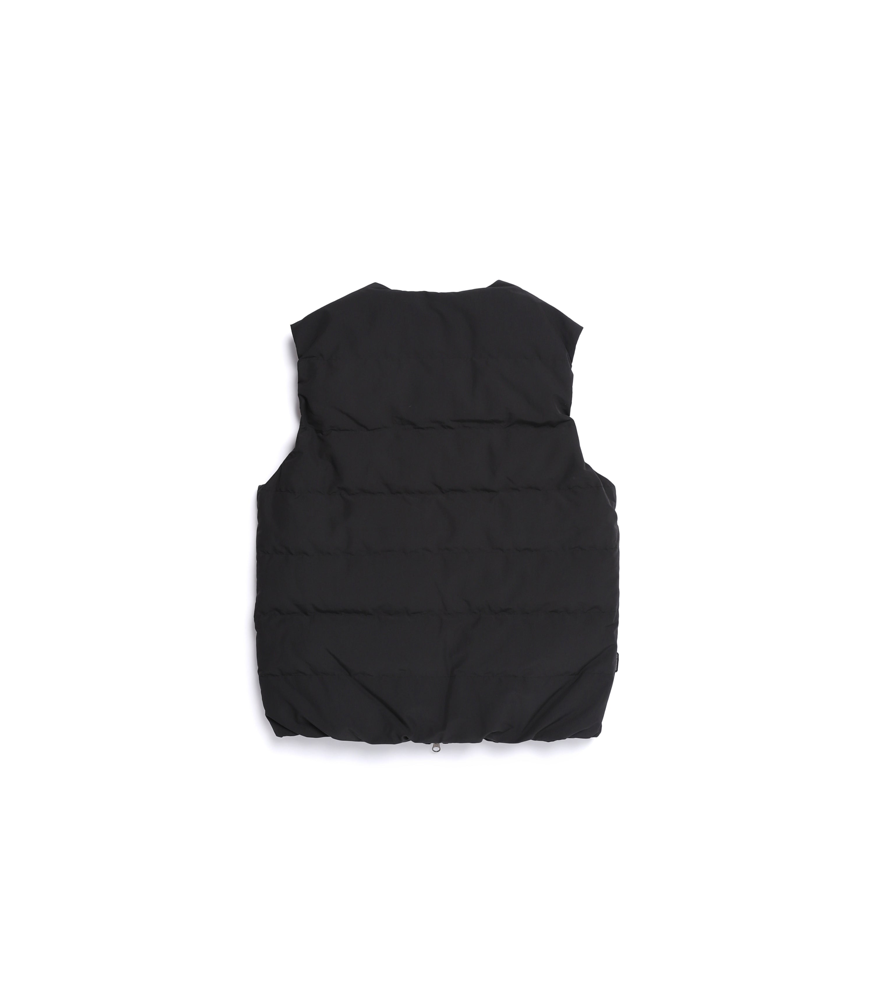 Unisex HERON U-Neck Lightweight Goose Down Vest<br>BLACK