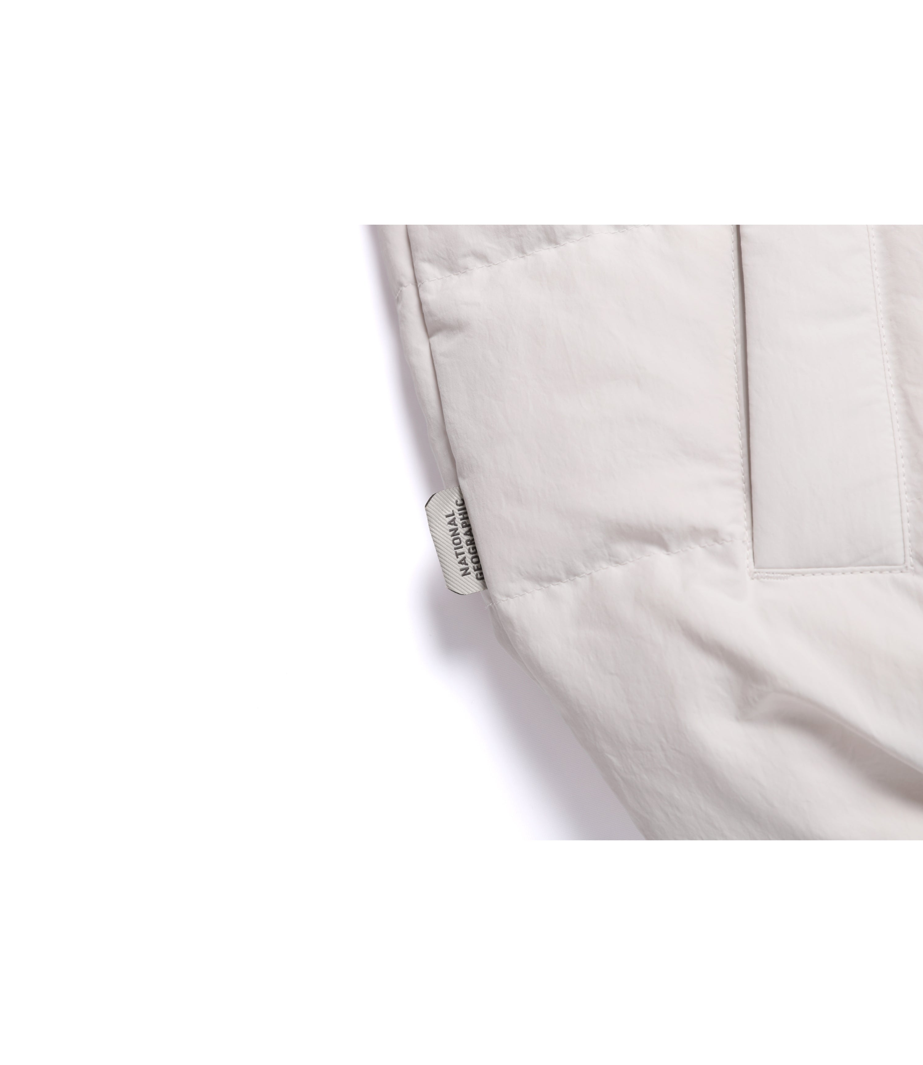 Unisex HERON U-Neck Lightweight Goose Down Vest<br>CRYSTAL BEIGE