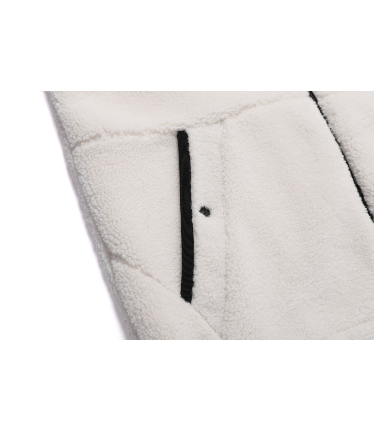 Unisex Costoni Hooded Fleece Jacket<br>O/WHITE