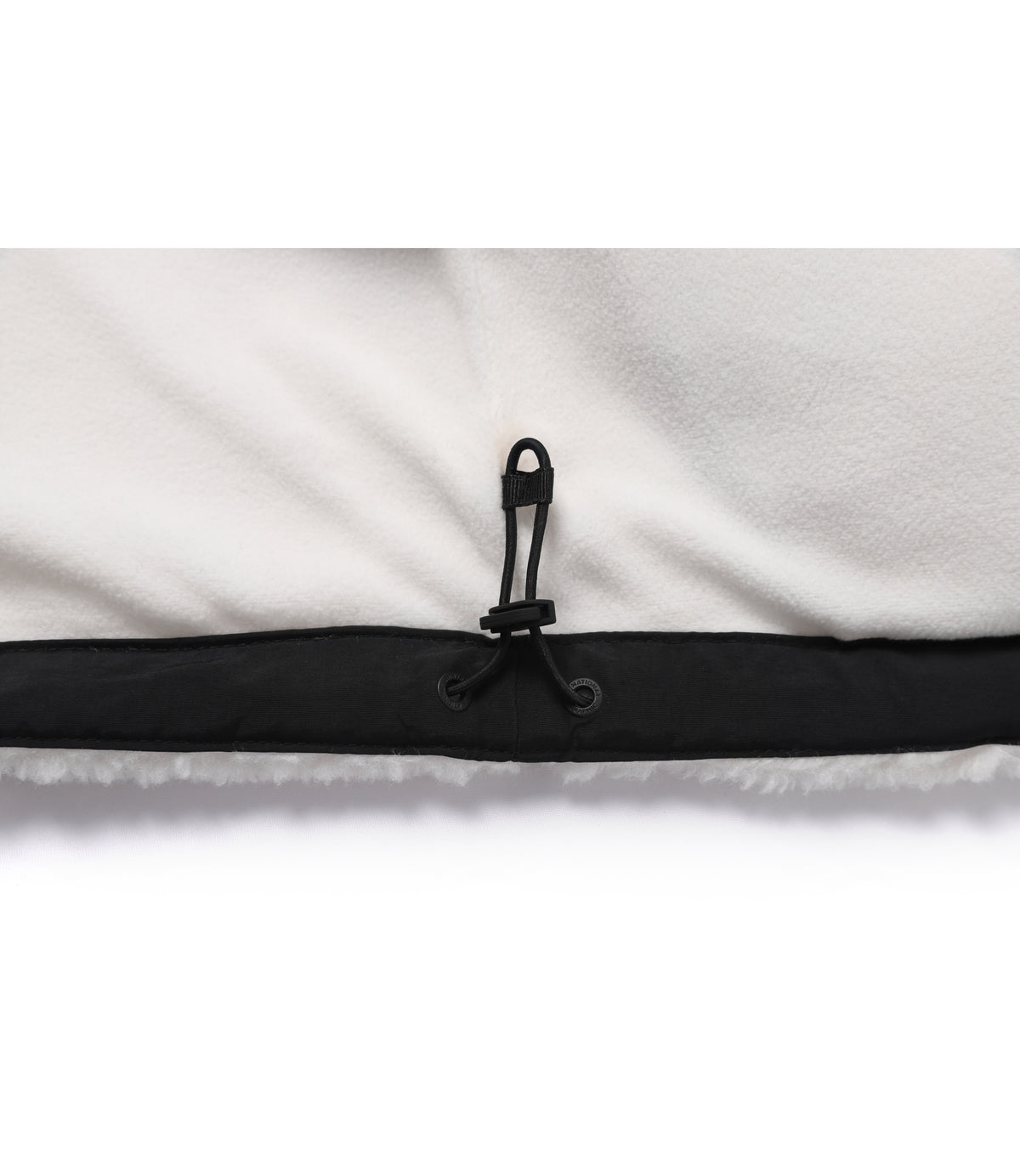 Unisex Costoni Hooded Fleece Jacket<br>O/WHITE