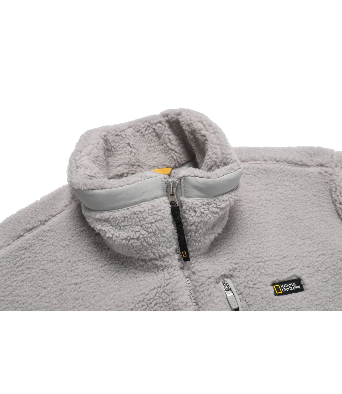Unisex Costoni Stand-Neck Fleece Jacket<br>L/GREY