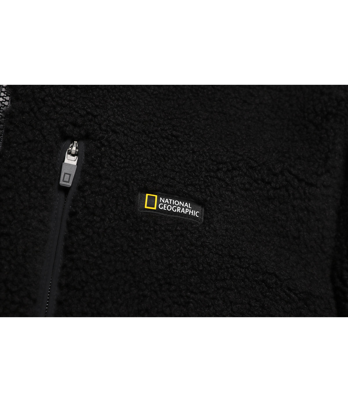 Unisex Costoni Stand-Neck Fleece Jacket<br>BLACK