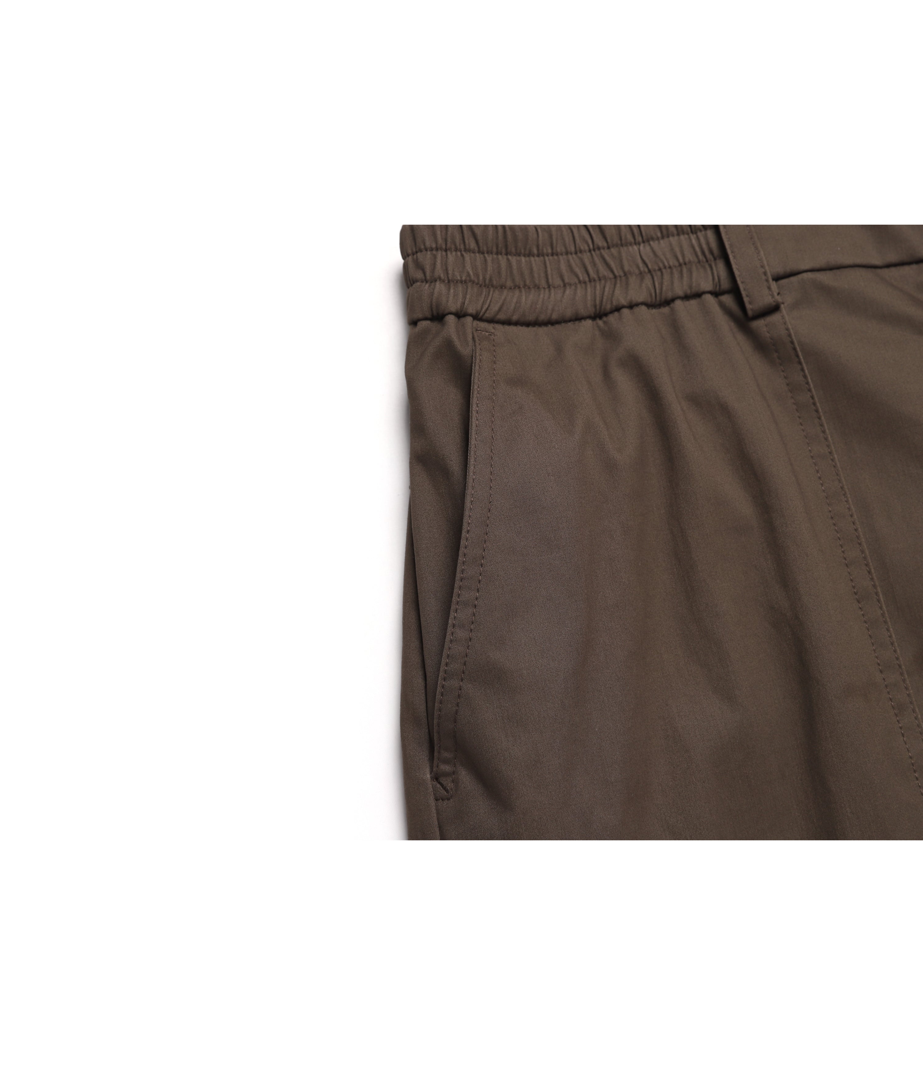 Men's Cotton Wide Pants<br>BROWN