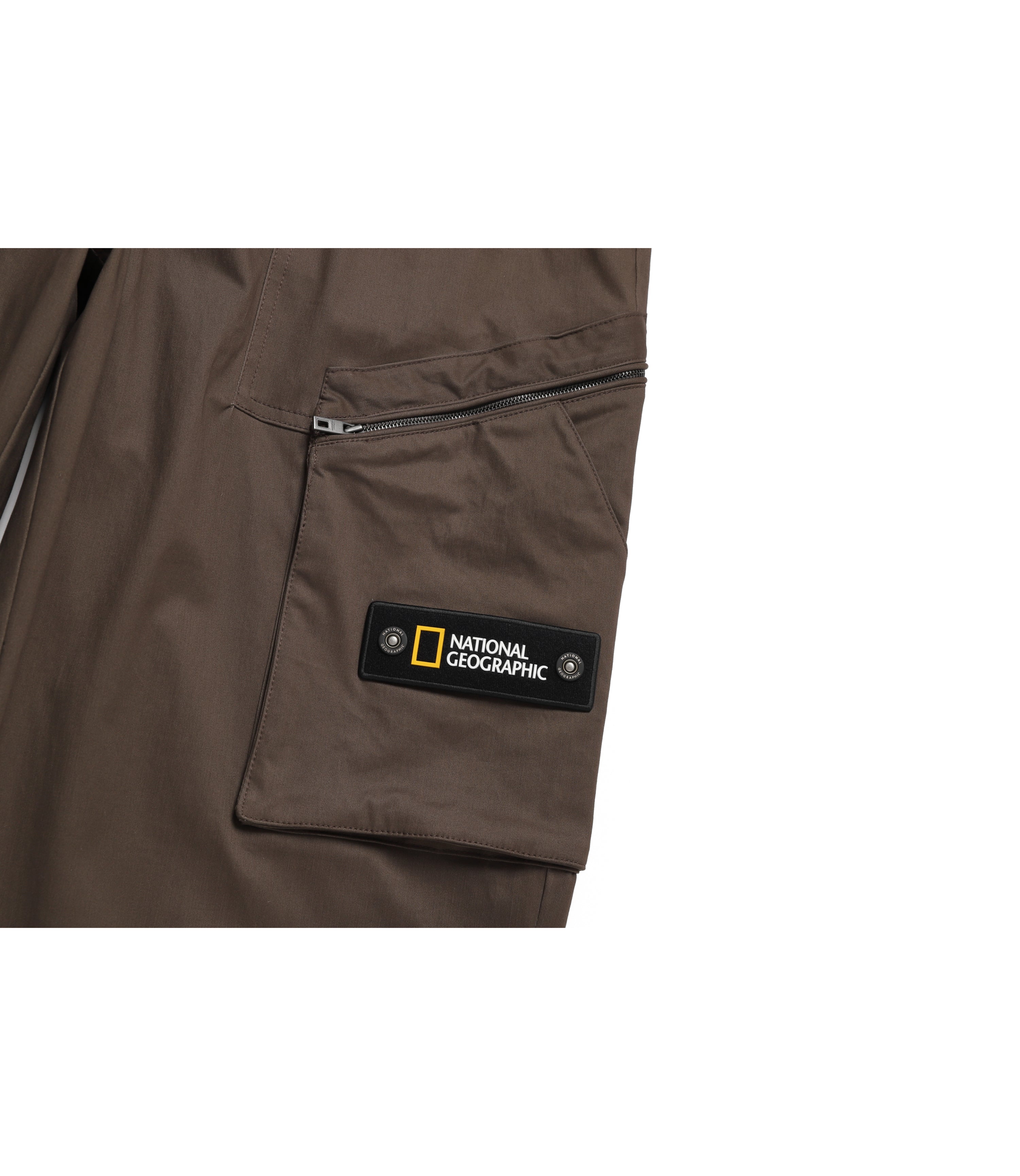 Men's Cotton Wide Pants<br>BROWN